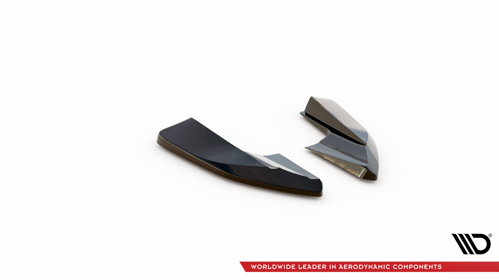 Street+ Heck Ansatz Flaps V.1 passend für Audi e-Tron GT / RS GT Mk1 schwarz Hochglanz