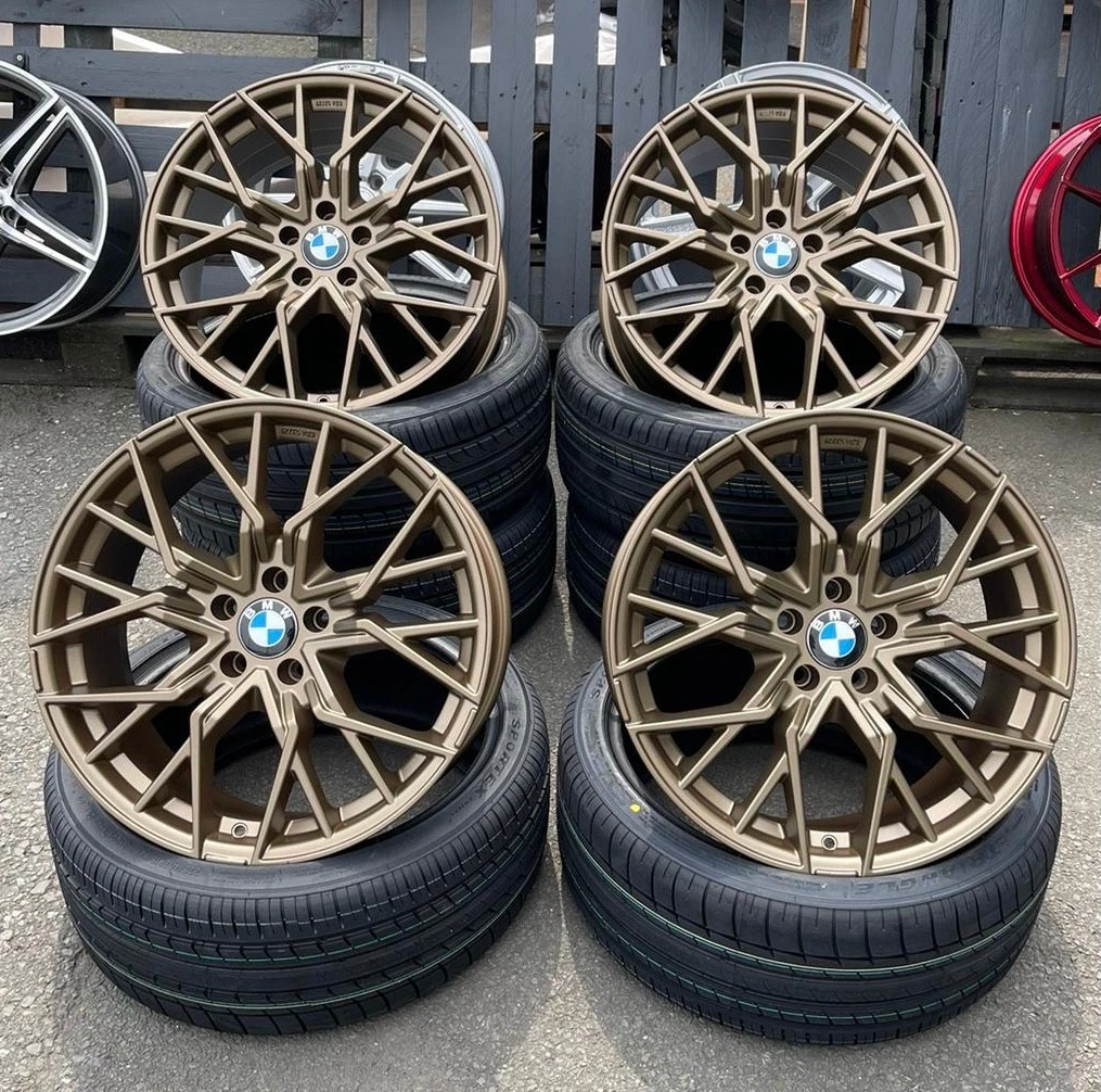20 Zoll MM06 Alu Felgen für BMW 5er G30 G31 G60 G61 M550 M Competition Schwarz