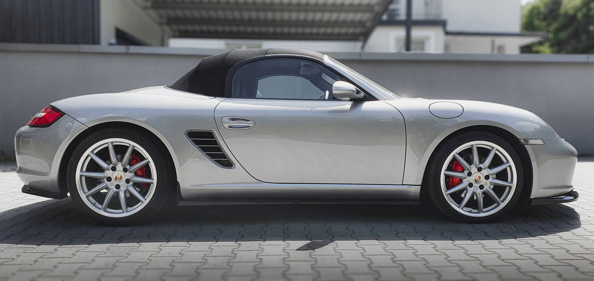 Street+ Seitenschweller Leisten passend für Porsche Boxster 987 schwarz Hochglanz