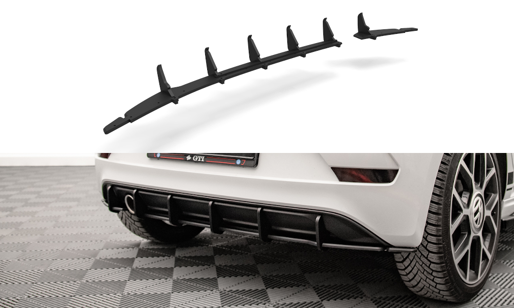 Street Pro Heckschürze Heck Ansatz Diffusor passend für VW Up GTI