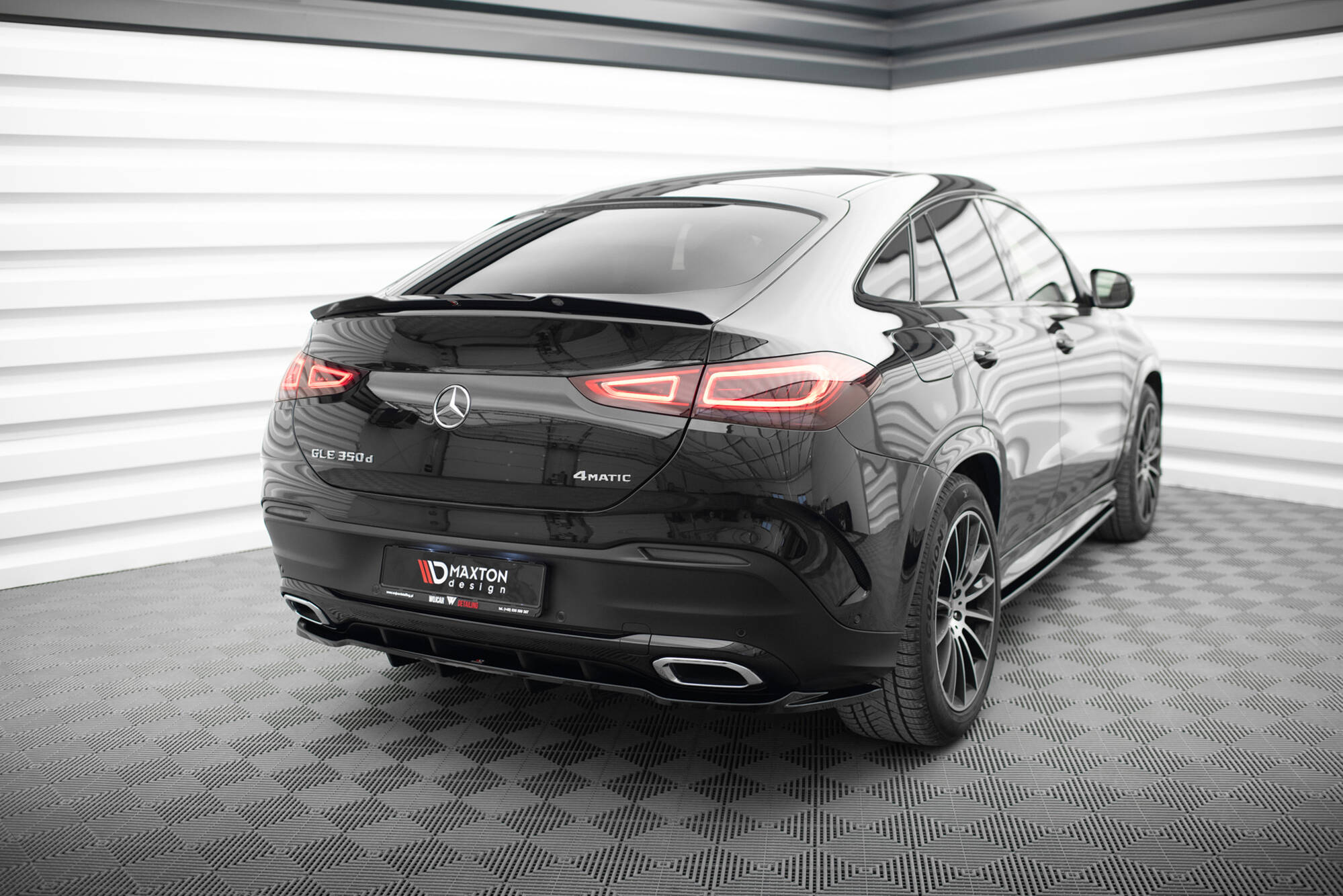 Heck Spoiler Aufsatz Abrisskante passend für Mercedes GLE Coupe AMG-Line C167 / C167 FL schwarz Hochglanz