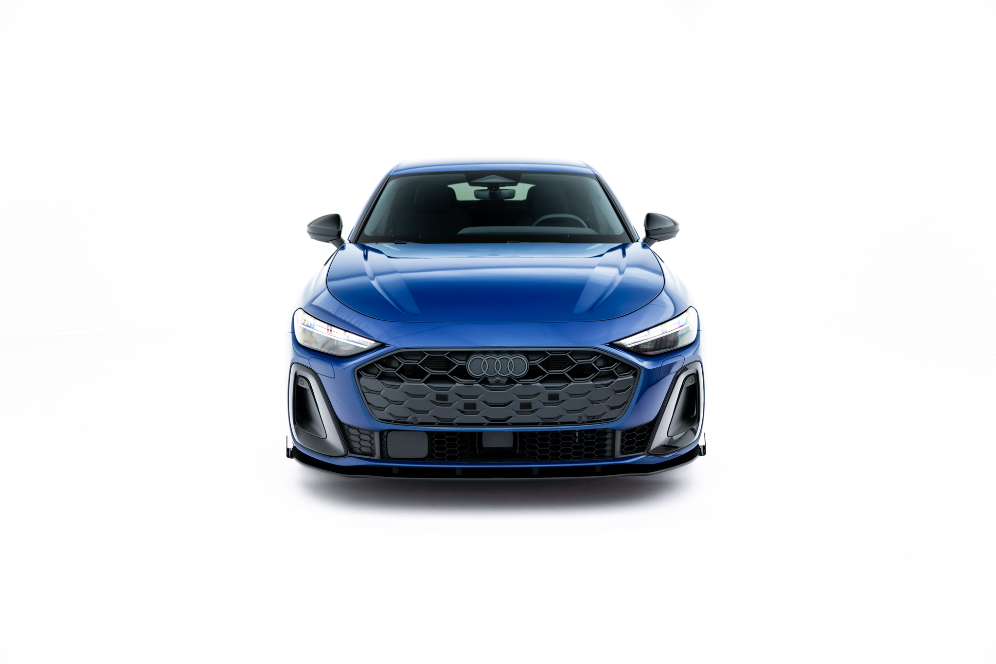 Front Stoßstange Flaps passend für Audi A5 S-Line / S5 Limousine / Avant B10 schwarz Hochglanz