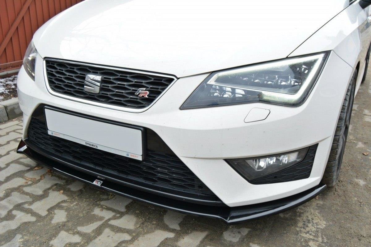 Street+ Spoilerlippe Front Ansatz passend für Seat Leon III CUPRA / FR schwarz Hochglanz