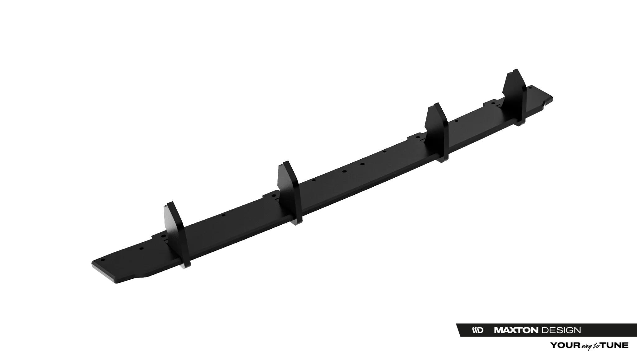 Heckansatz Diffusor passend für Toyota GR Yaris Mk4 Facelift schwarz-rot
