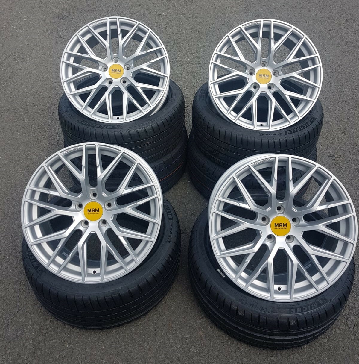18 Zoll RS4 Alu Felgen für Mercedes A C Klasse W176 W177 A45 AMG CLA W205 C238