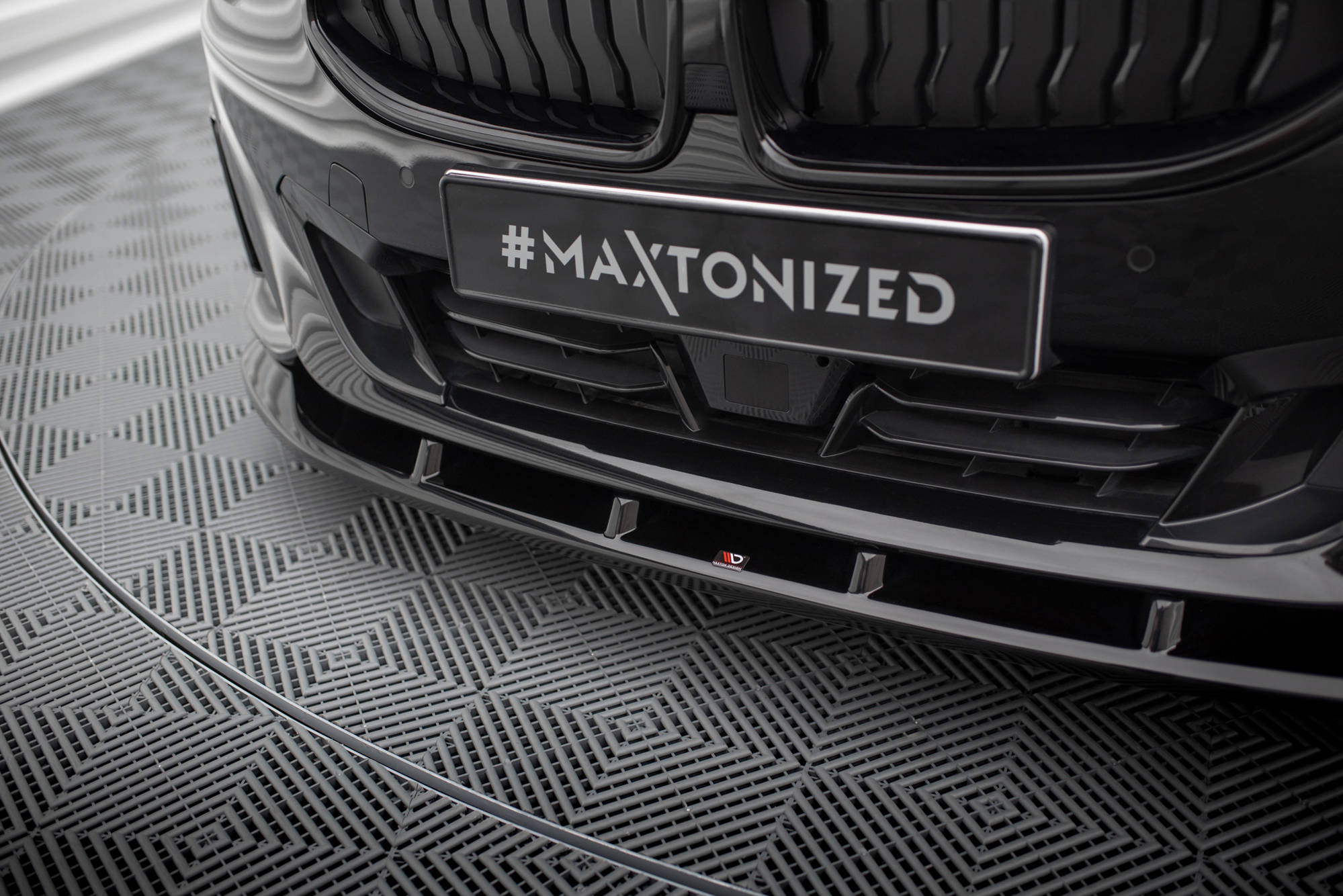 Street+ Spoilerlippe Front Ansatz V.1 passend für BMW 2 Coupe G42 schwarz Hochglanz