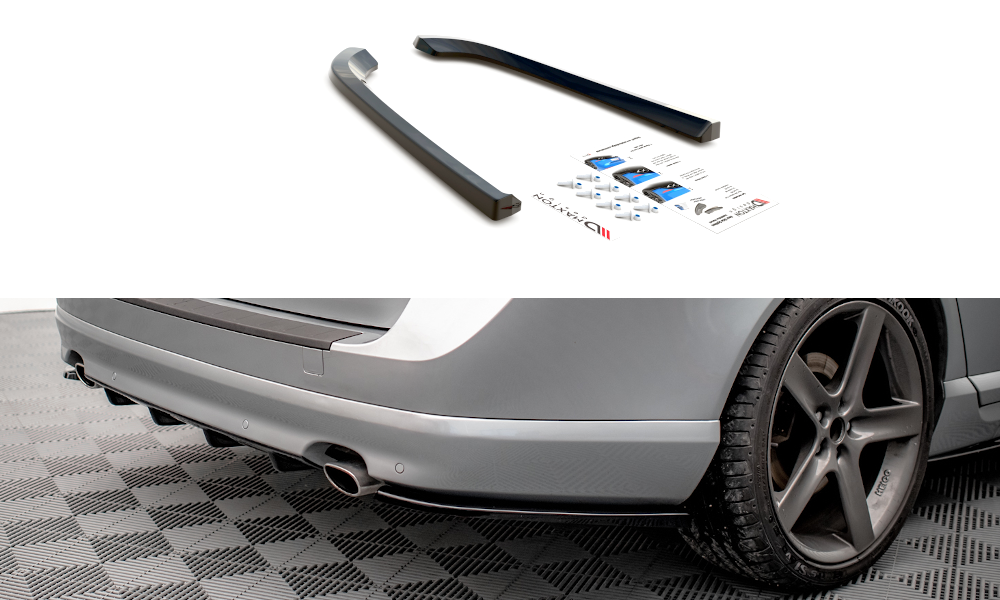 Street+ Heck Ansatz Flaps passend für Volvo V70 Mk3 Carbon Look
