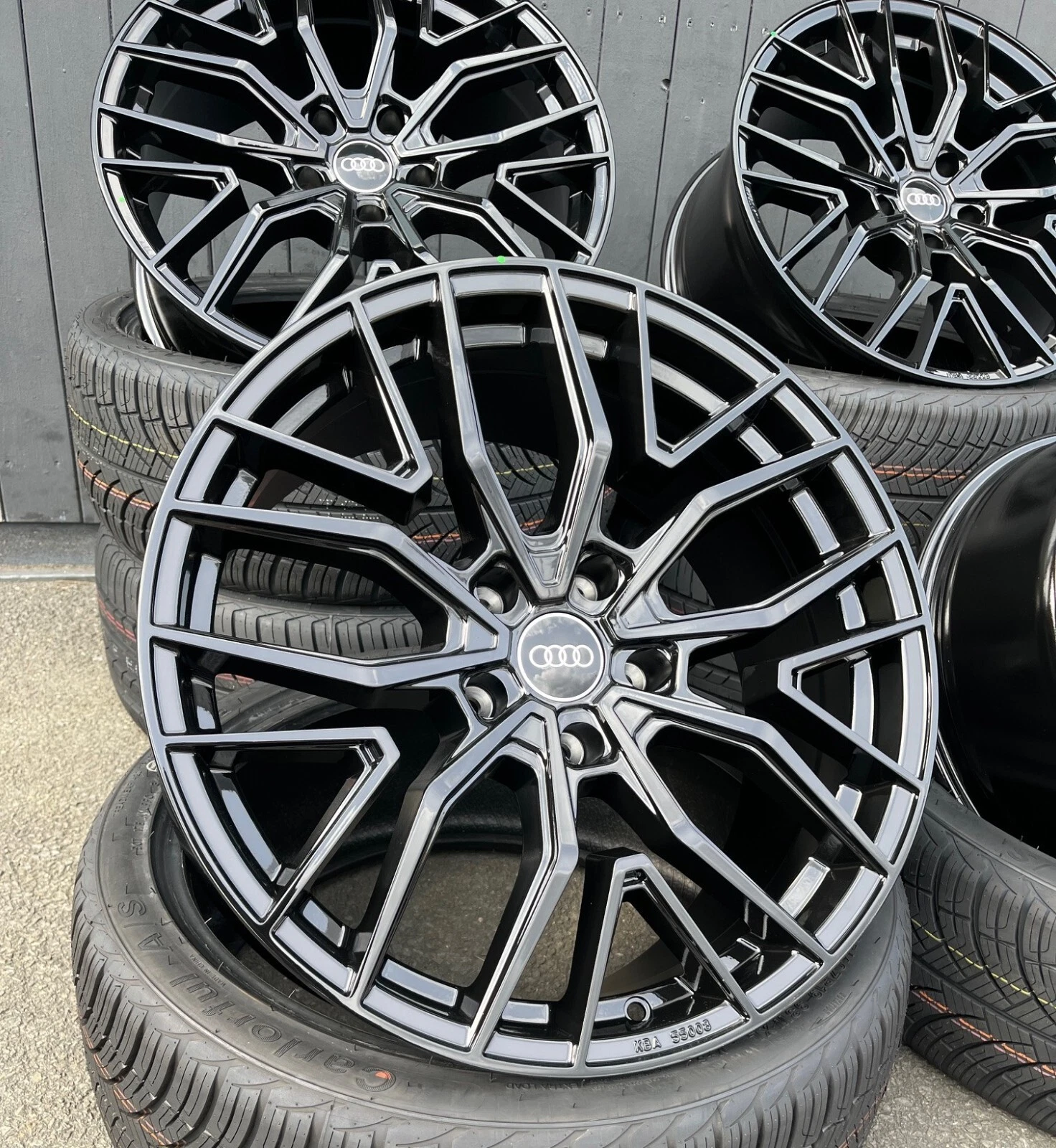 19 Zoll MM09 Alu Felgen 5x112 et45 schwarz glanz für Audi Seat Skoda VW RS3 S3