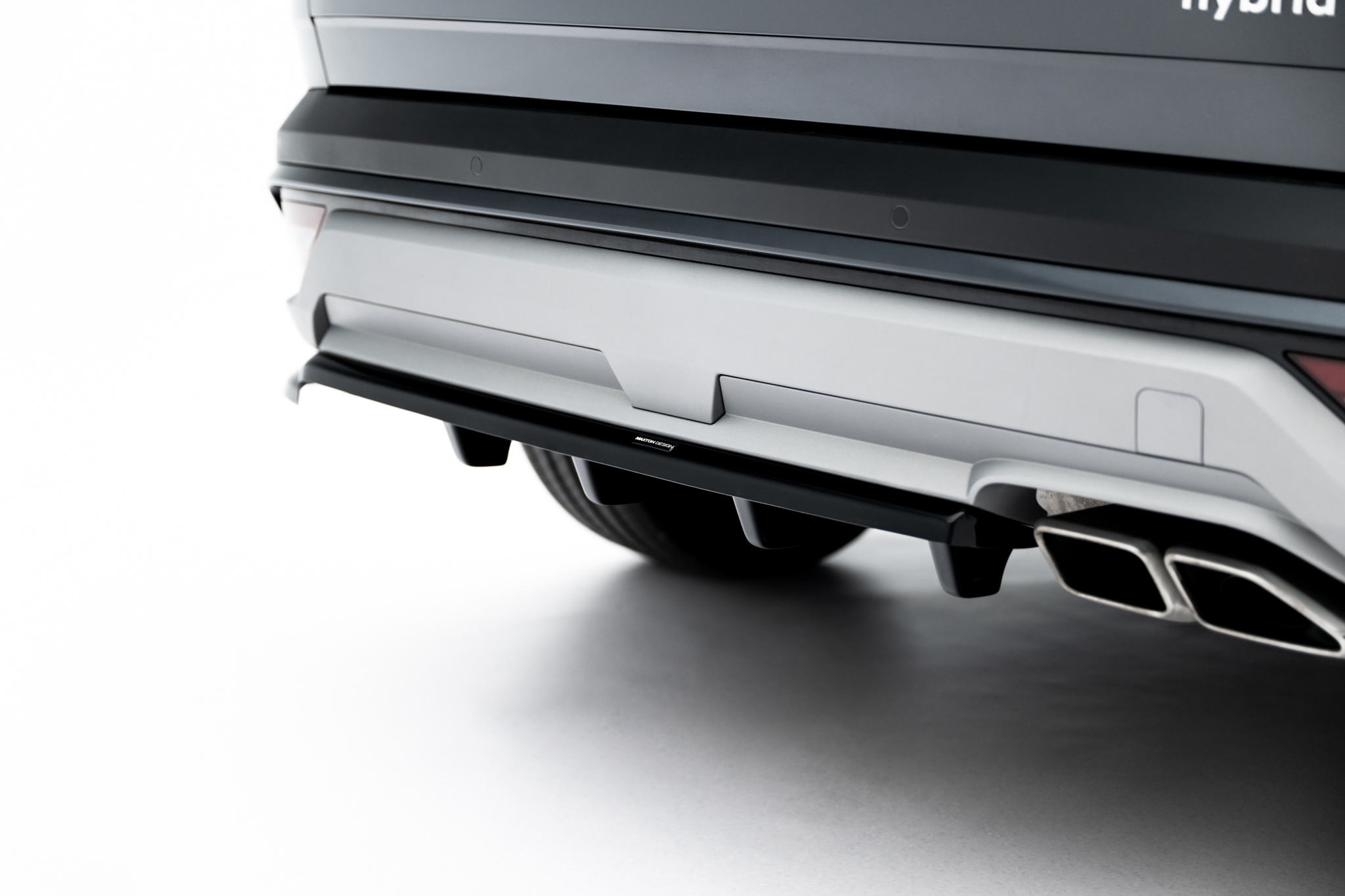 Street+ Mittlerer Diffusor RACE Heck Ansatz passend für Hyundai Tucson Mk4 FL schwarz Hochglanz