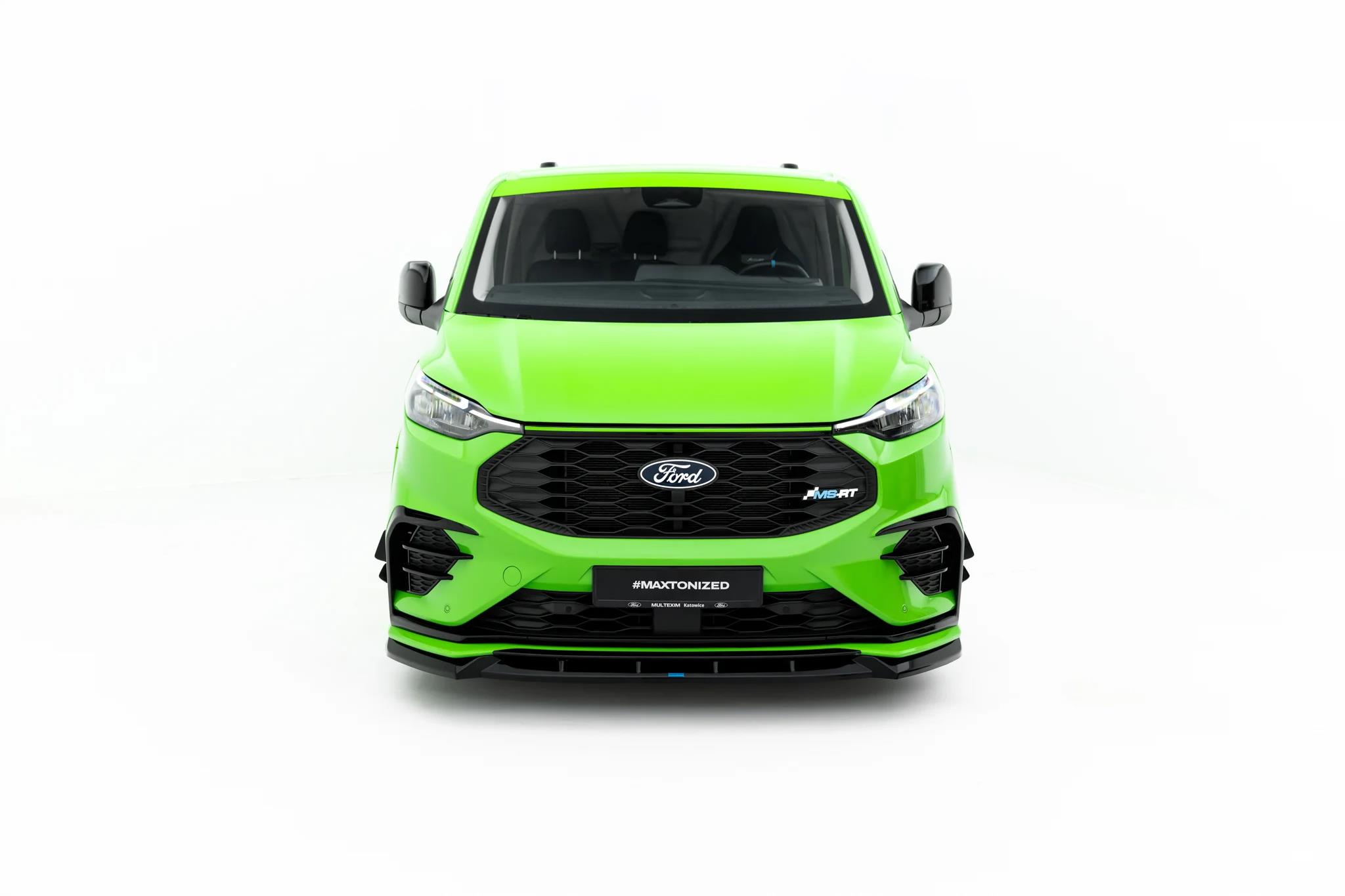 Street+ Spoilerlippe Front Ansatz passend für Ford Transit Custom MSRT Mk2 schwarz Hochglanz