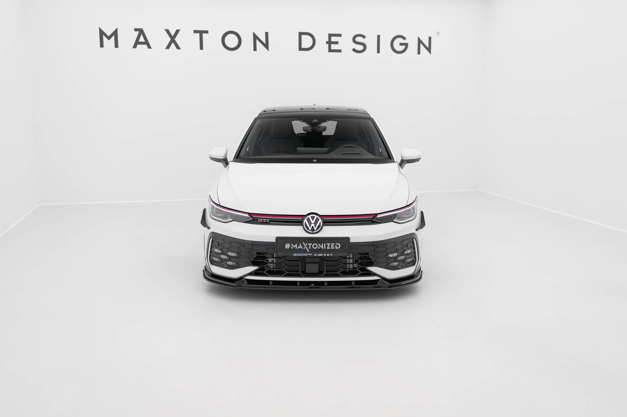 Street Pro Spoilerlippe Front Ansatz V.2 passend für VW Golf GTI / GTE / R-Line Mk8 FL