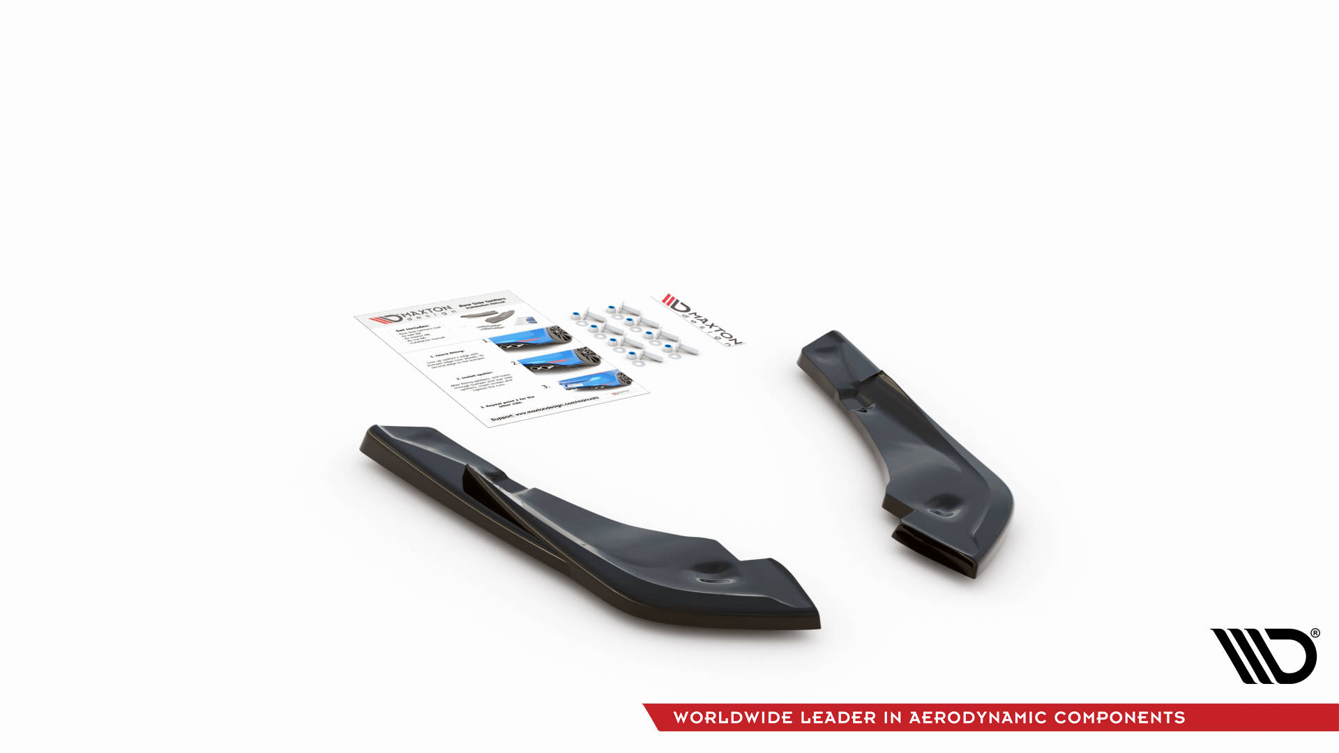 Street+ Heck Ansatz Flaps V.3 passend für Toyota Supra Mk5 schwarz Hochglanz