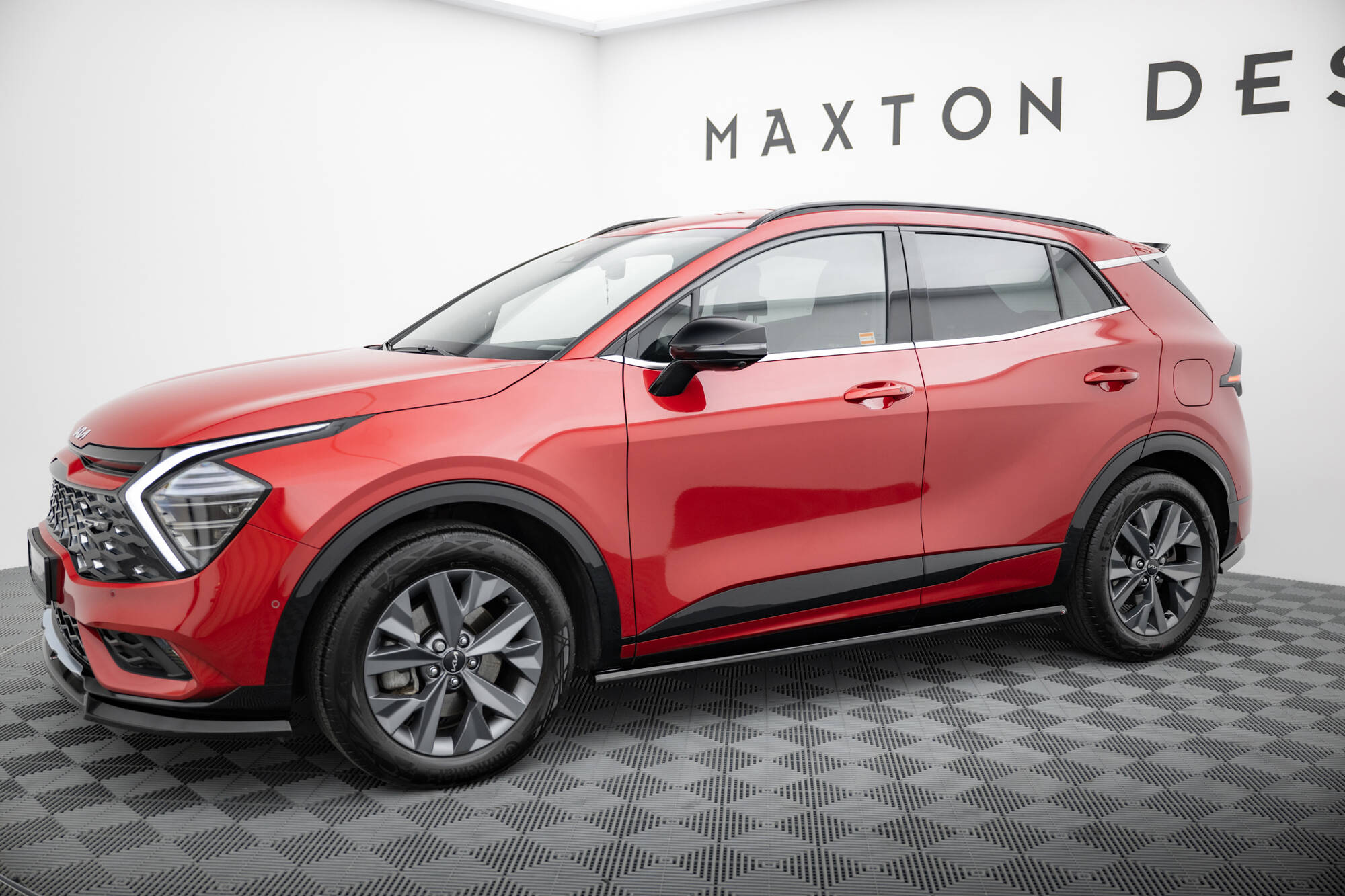 Street+ Seitenschweller Leisten passend für Kia Sportage GT-Line Mk5 schwarz Hochglanz