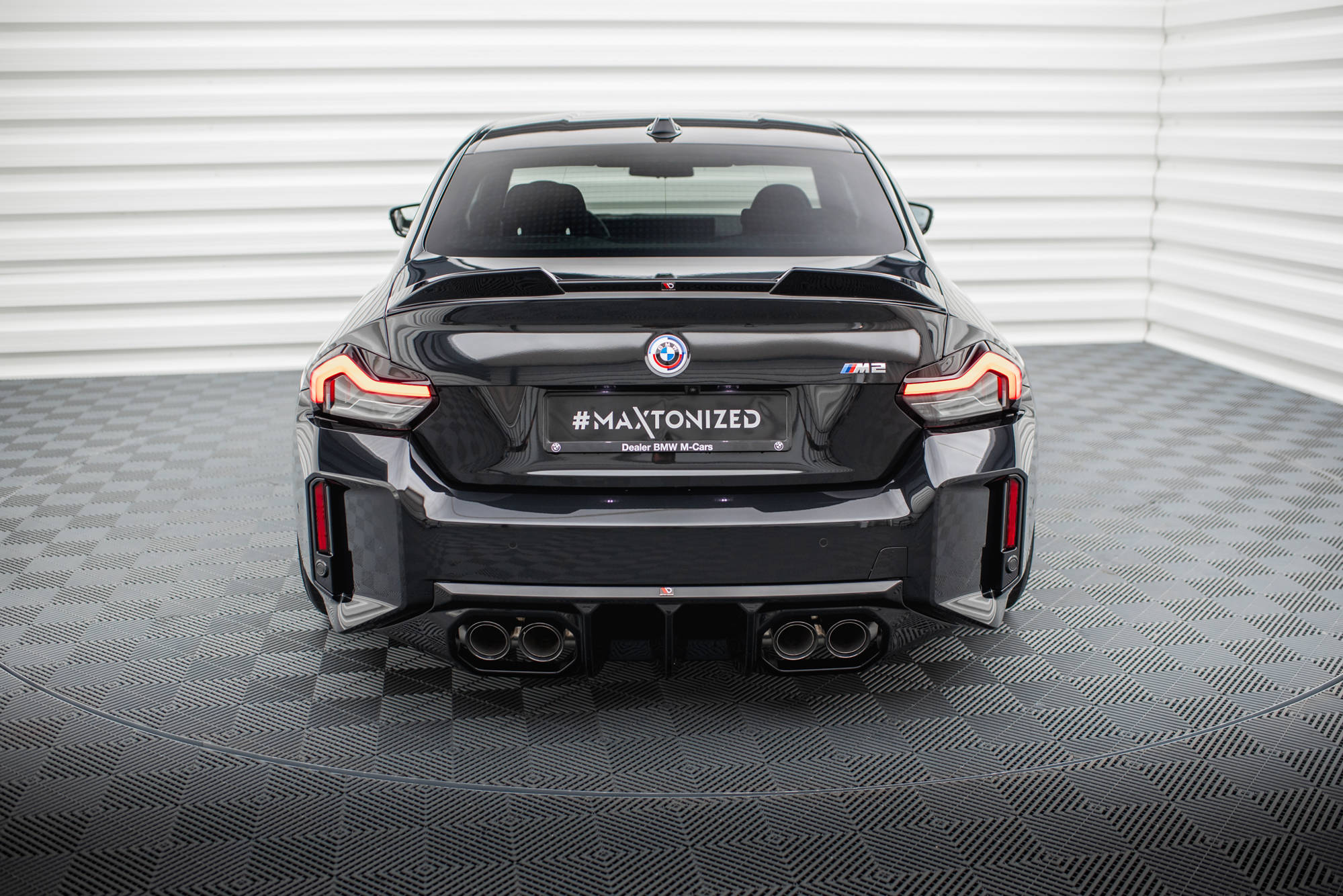 Street+ Heck Ansatz Diffusor V.2 passend für BMW M2 G87 schwarz Hochglanz