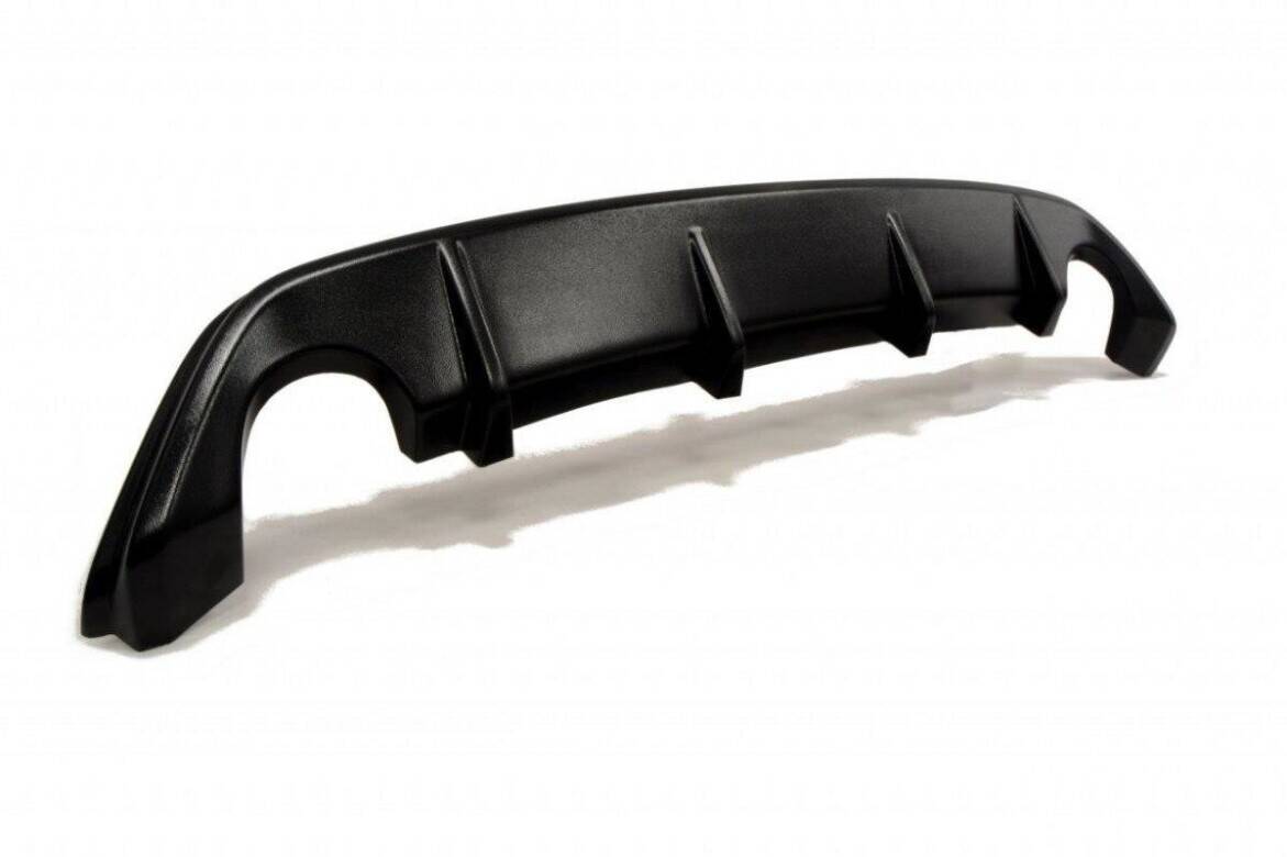 Street+ Heck Ansatz Diffusor passend für Ford Focus ST Mk2 schwarz Hochglanz