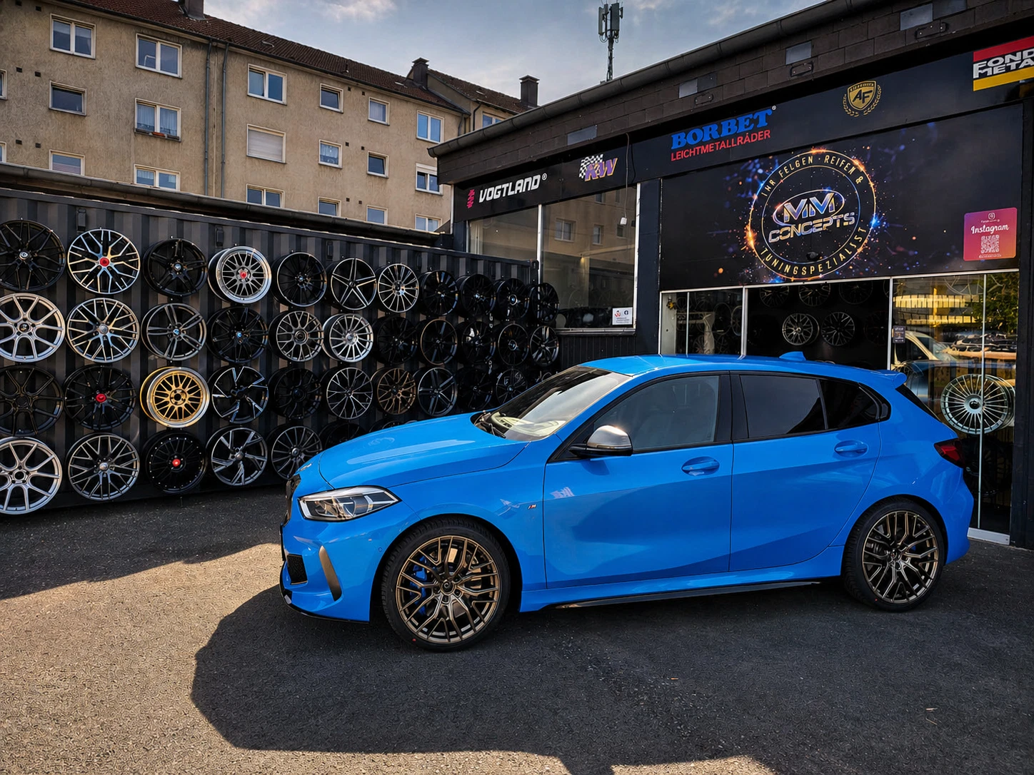 19 Zoll MM09 Felgen für BMW 1er F40 M135i 2er Active Gran Tourer U06 F45 F44 F46