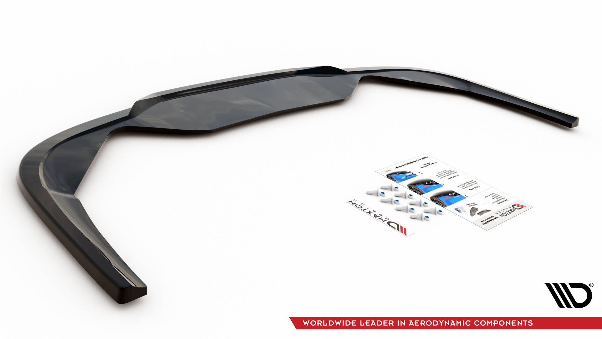 Street+ Mittlerer Diffusor Heck Ansatz passend für Peugeot 508 GT Mk1 FL schwarz Hochglanz