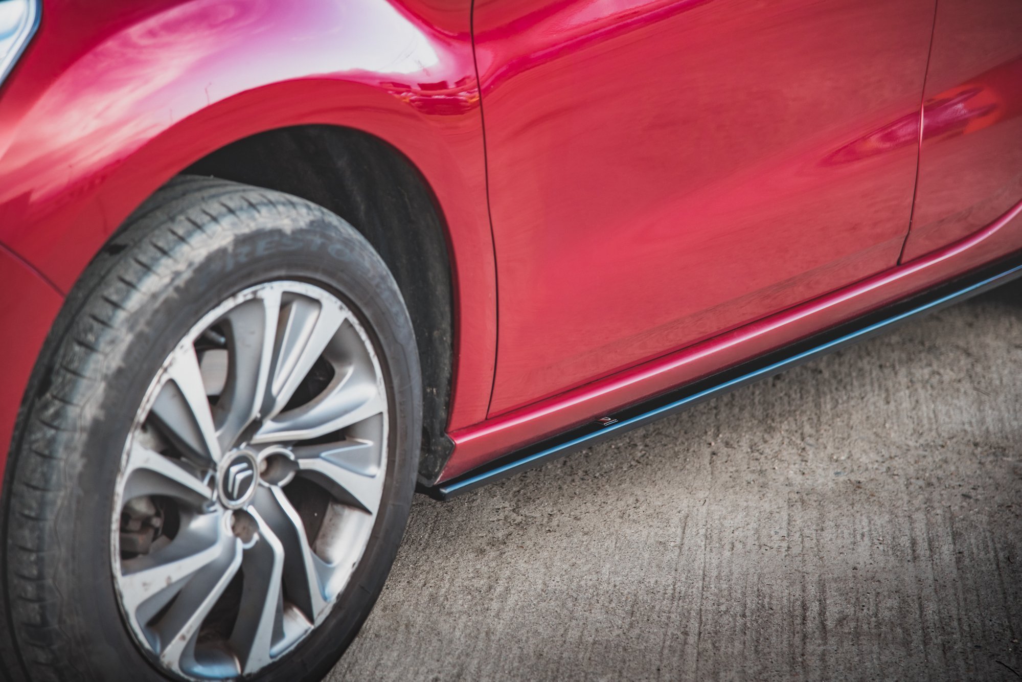 Street+ Seitenschweller Leisten passend für Citroen DS4 schwarz Hochglanz