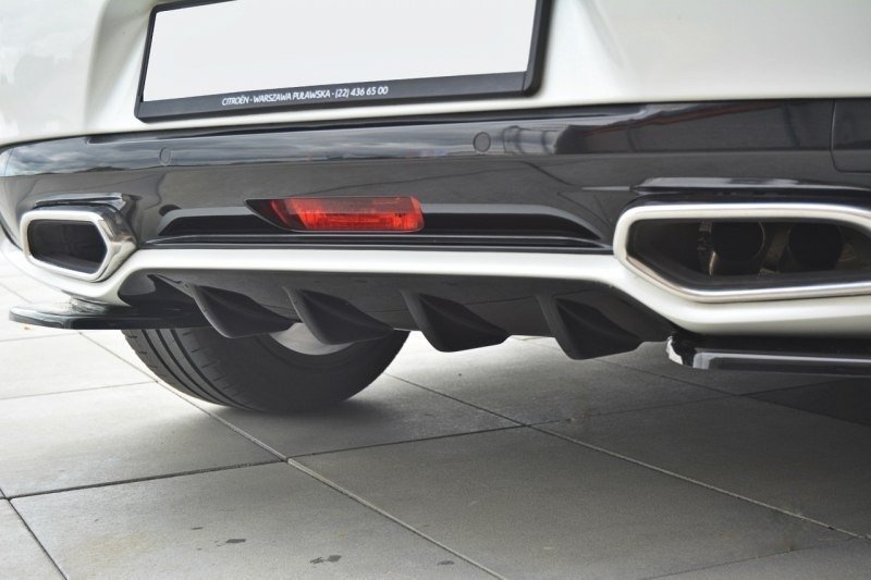 Street+ Heck Ansatz Diffusor passend für CITROEN DS5 schwarz Hochglanz