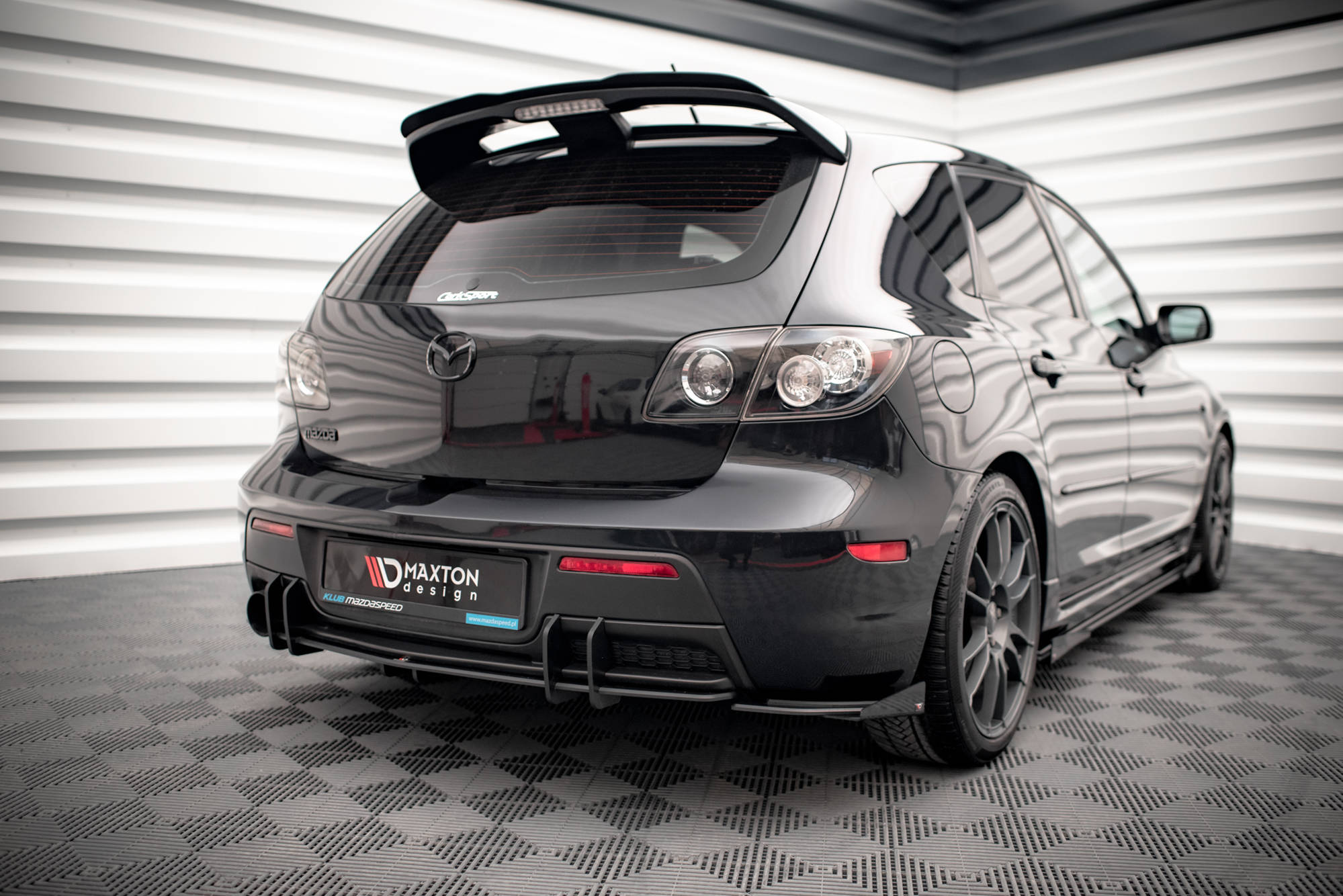 Street Pro Heckschürze Heck Ansatz Diffusor passend für Mazda 3 MPS Mk1 US-Spec Version