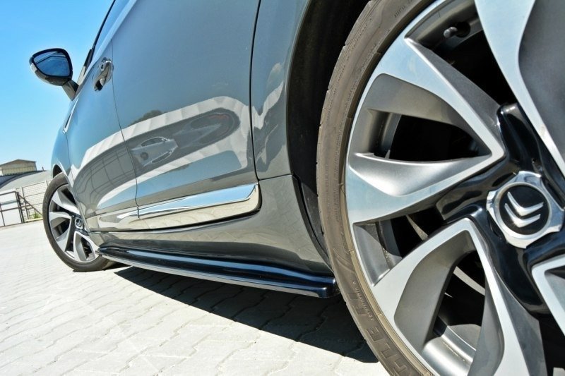 Street+ Seitenschweller Leisten passend für Citroen DS5 schwarz Hochglanz
