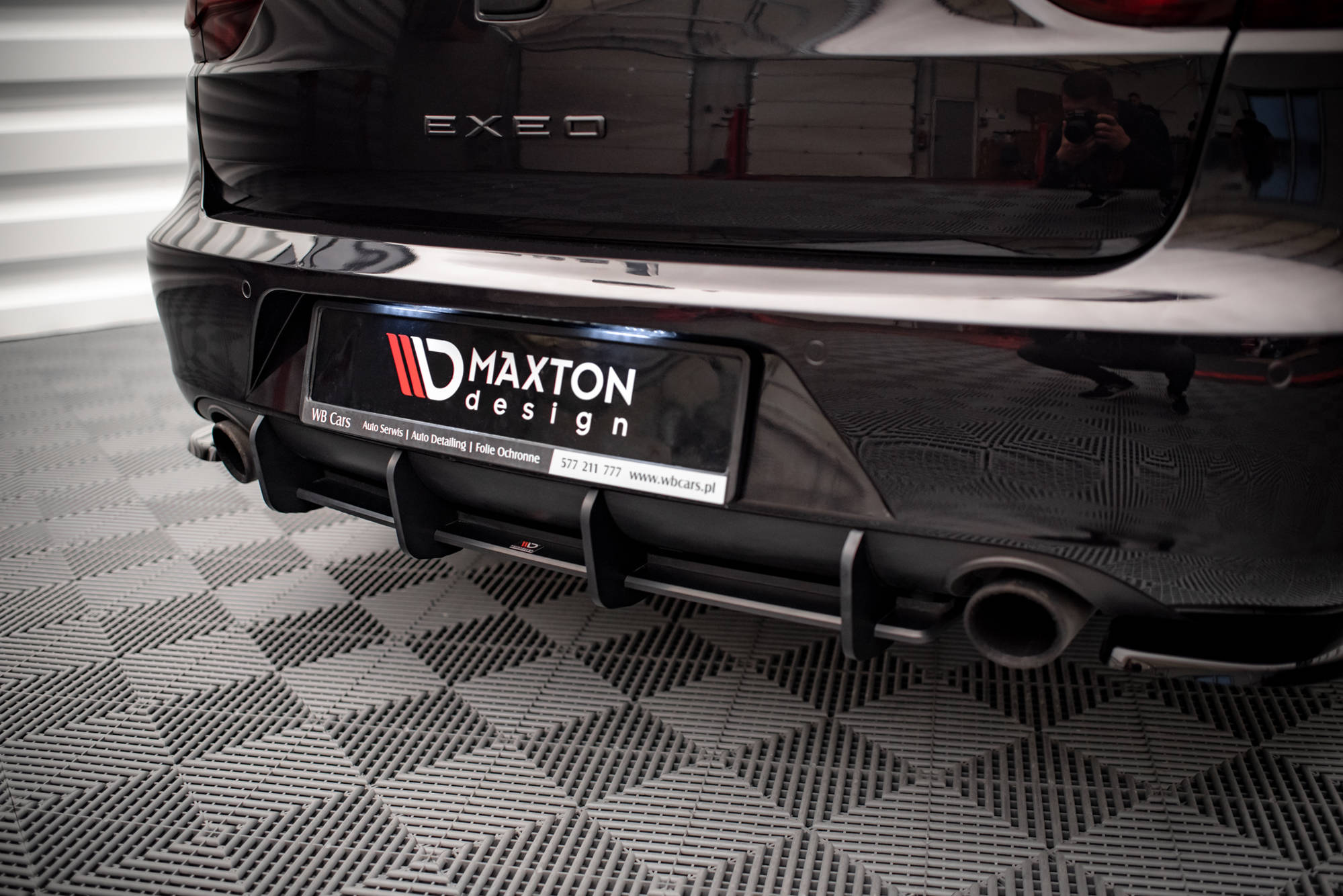 Street Pro Heckschürze Heck Ansatz Diffusor passend für Seat Exeo