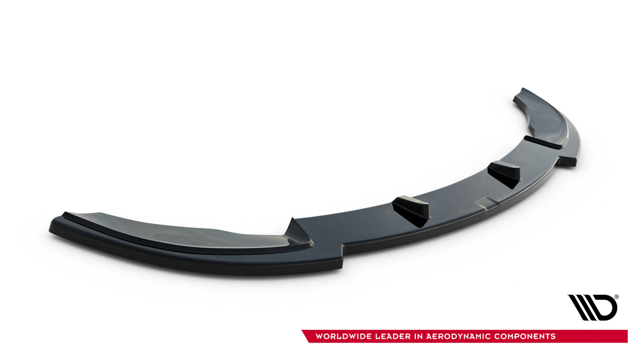 Street+ Spoilerlippe Front Ansatz V.1 passend für BMW 3er E46 M Paket Coupe schwarz Hochglanz