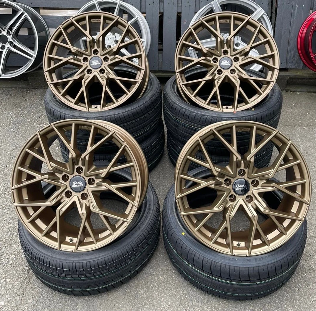 19 Zoll MM06 Alu Felgen für VW T-ROC SUV Cabrio A1 A2 R R-Line 5x112 Skoda Audi
