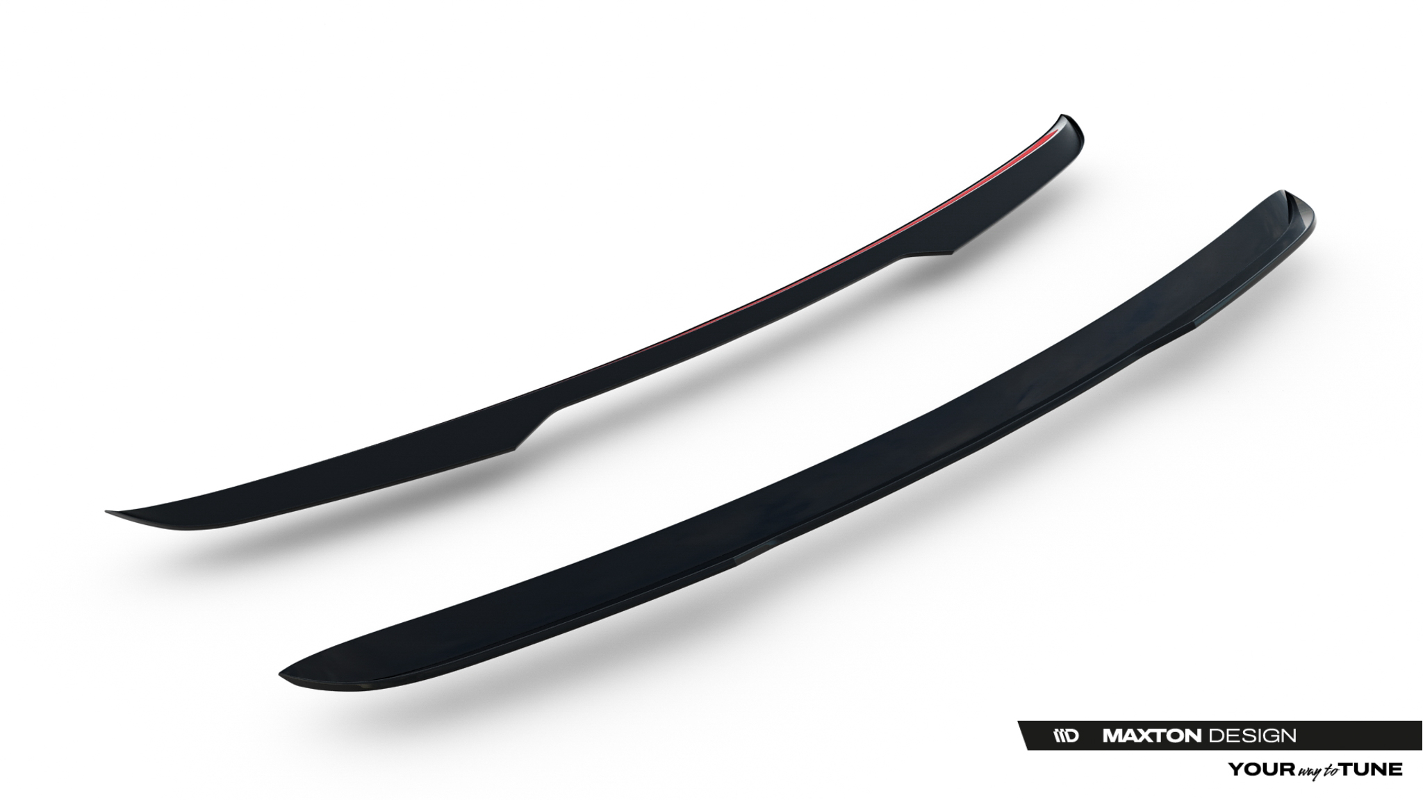 Heckspoiler Lippe Dodge Grand Caravan Mk5 Facelift schwarz Hochglanz