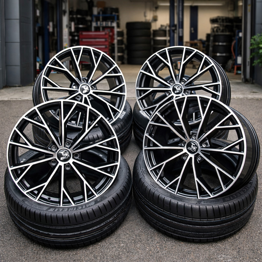 19 Zoll UA23 Alu Felgen 5x112 für Audi VW Seat Cupra Skoda Mercedes GTI R S3 AMG