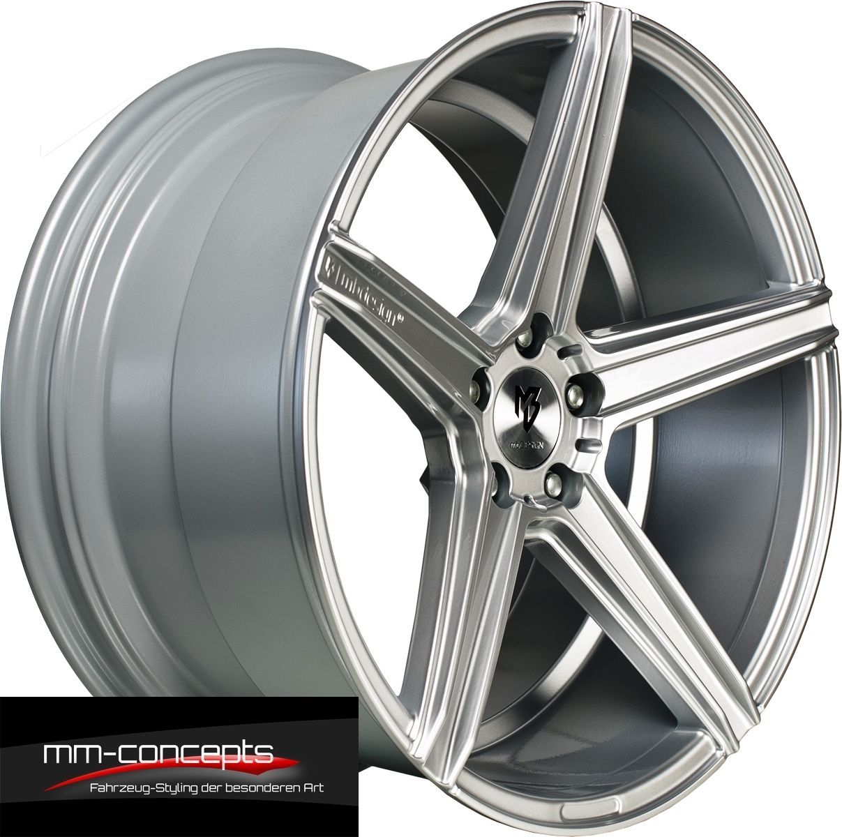 20 Zoll KV1 Concave Felgen für Porsche Macan Diesel S GTS Turbo MB Design Silber