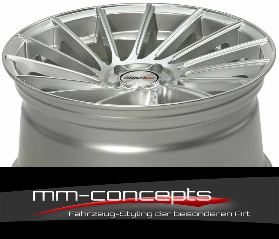 21 Zoll Motec Tornado Concave Alu Felgen für Ford Mustang LAE silber 5x114,3