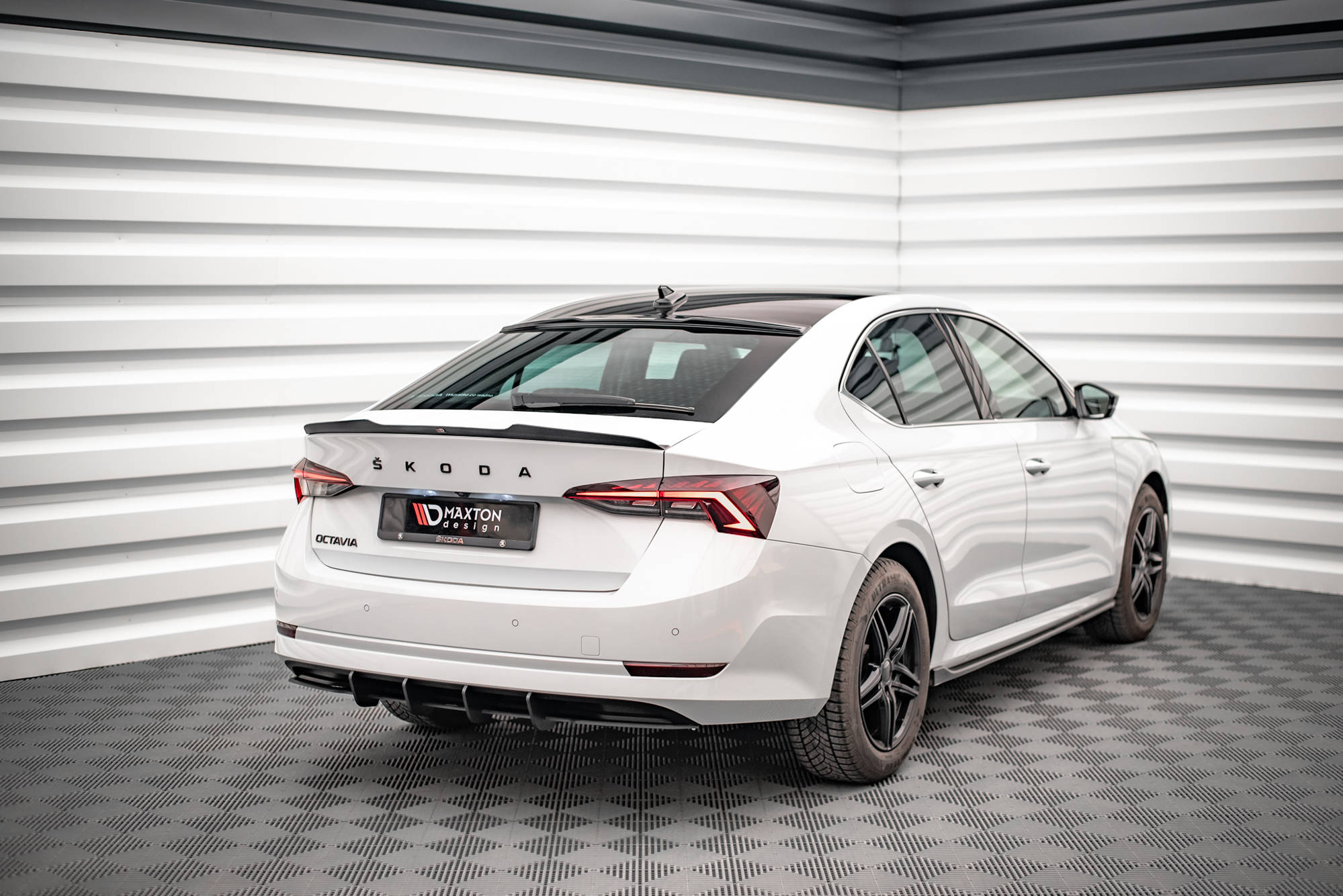 Street Pro Heckschürze Heck Ansatz Diffusor passend für Skoda Octavia Mk4