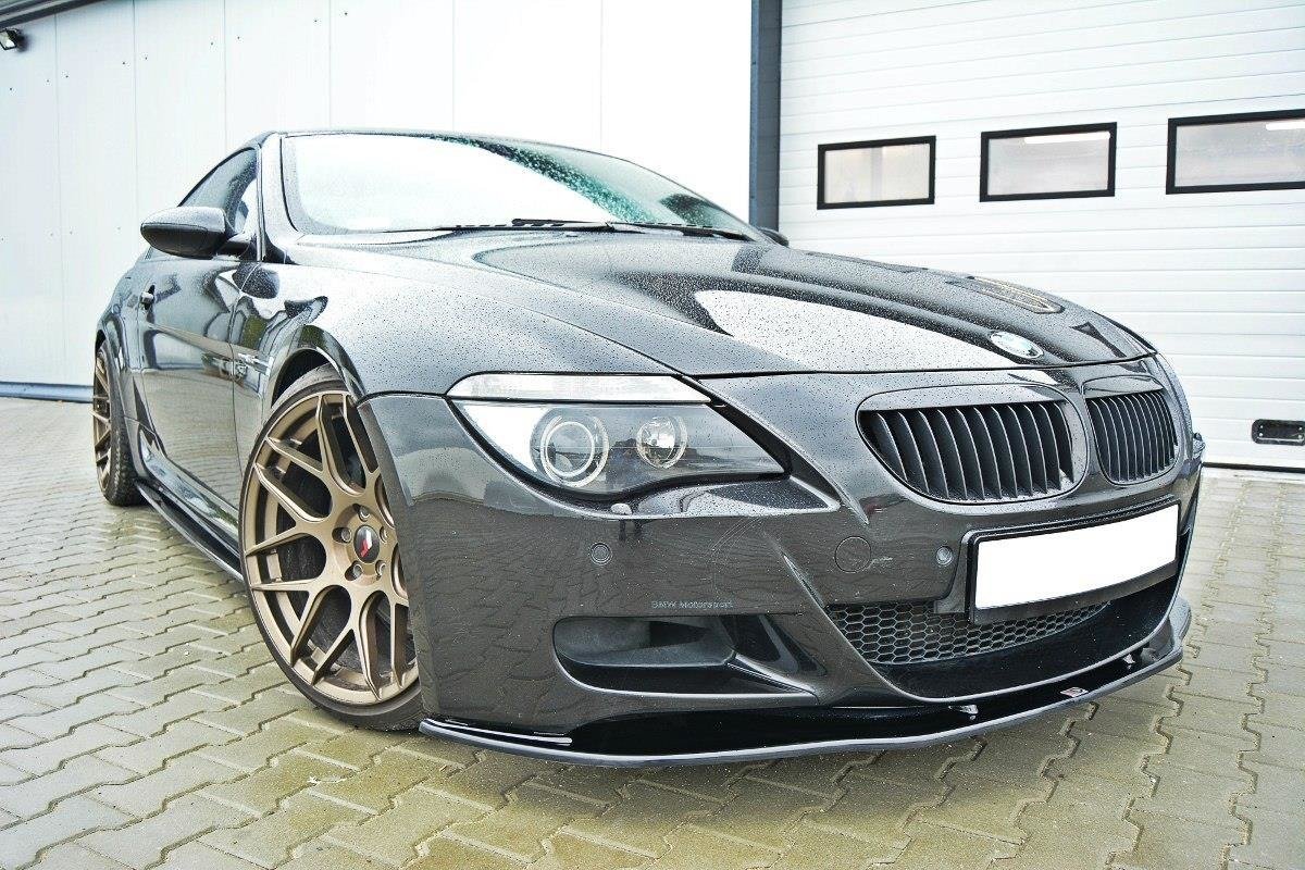 Front Ansatz V.2 für BMW M6 E63 schwarz Hochglanz