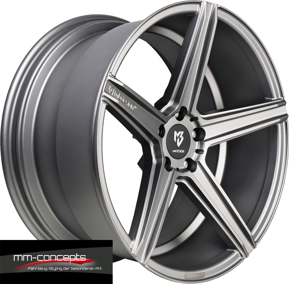 20 Zoll KV1 Concave Felgen für Porsche Macan Diesel S GTS Turbo Grau MB Design