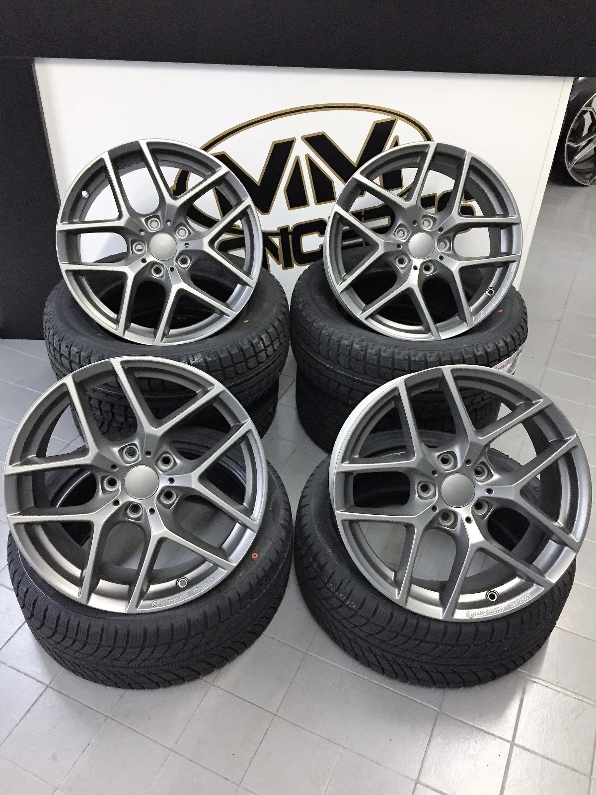 17 Zoll Borbet Y Felgen für Chevrolet Malibu Saab 9-5 5x120 Insignia Alufelgen