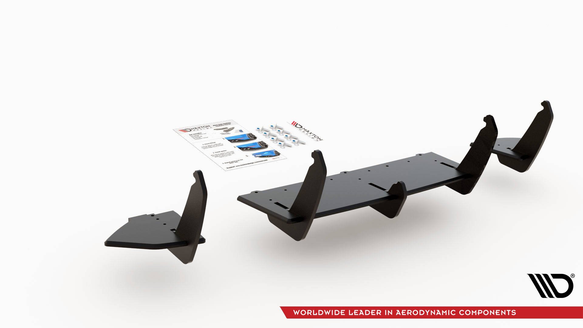 Street Pro Heckschürze Heck Ansatz Diffusor V.1 passend für Ford Focus RS Mk3