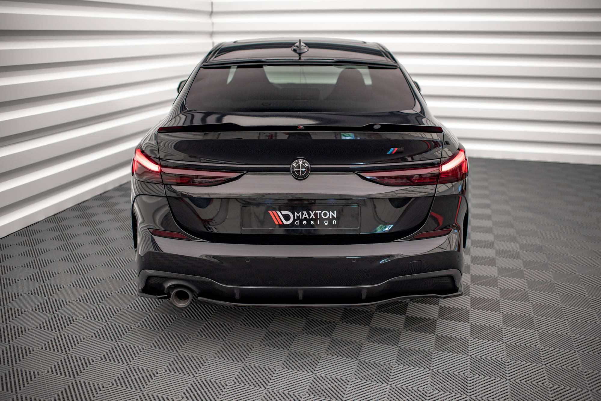 Street+ Heck Ansatz Flaps passend für BMW 2 Gran Coupe M-Paket F44 schwarz Hochglanz