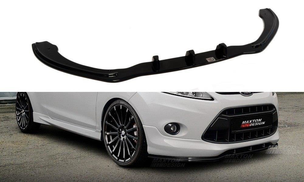 Street+ Spoilerlippe Front Ansatz passend für Ford Fiesta ST-Line Mk7 schwarz Hochglanz