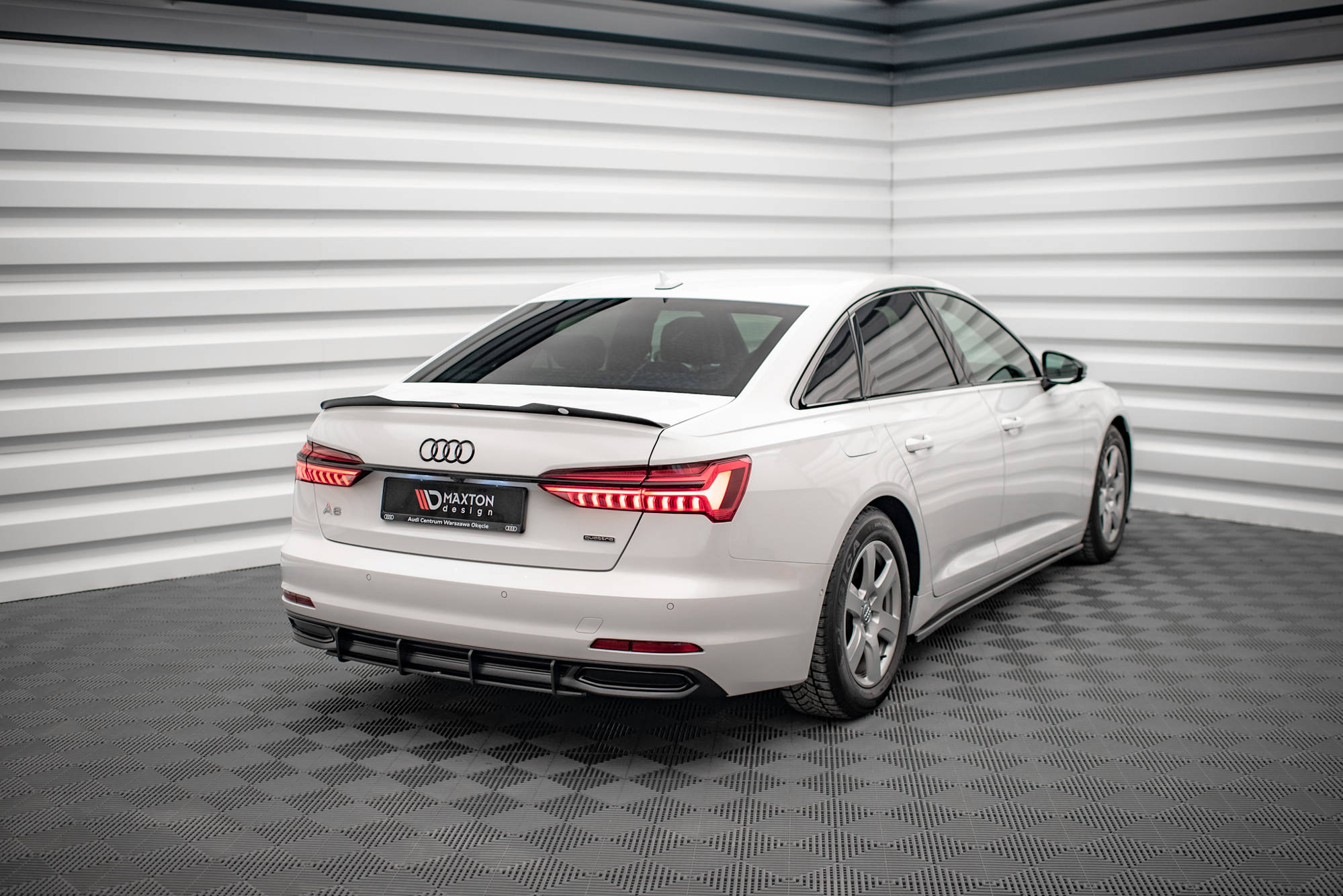 Street Pro Heckschürze Heck Ansatz Diffusor passend für Audi A6 C8