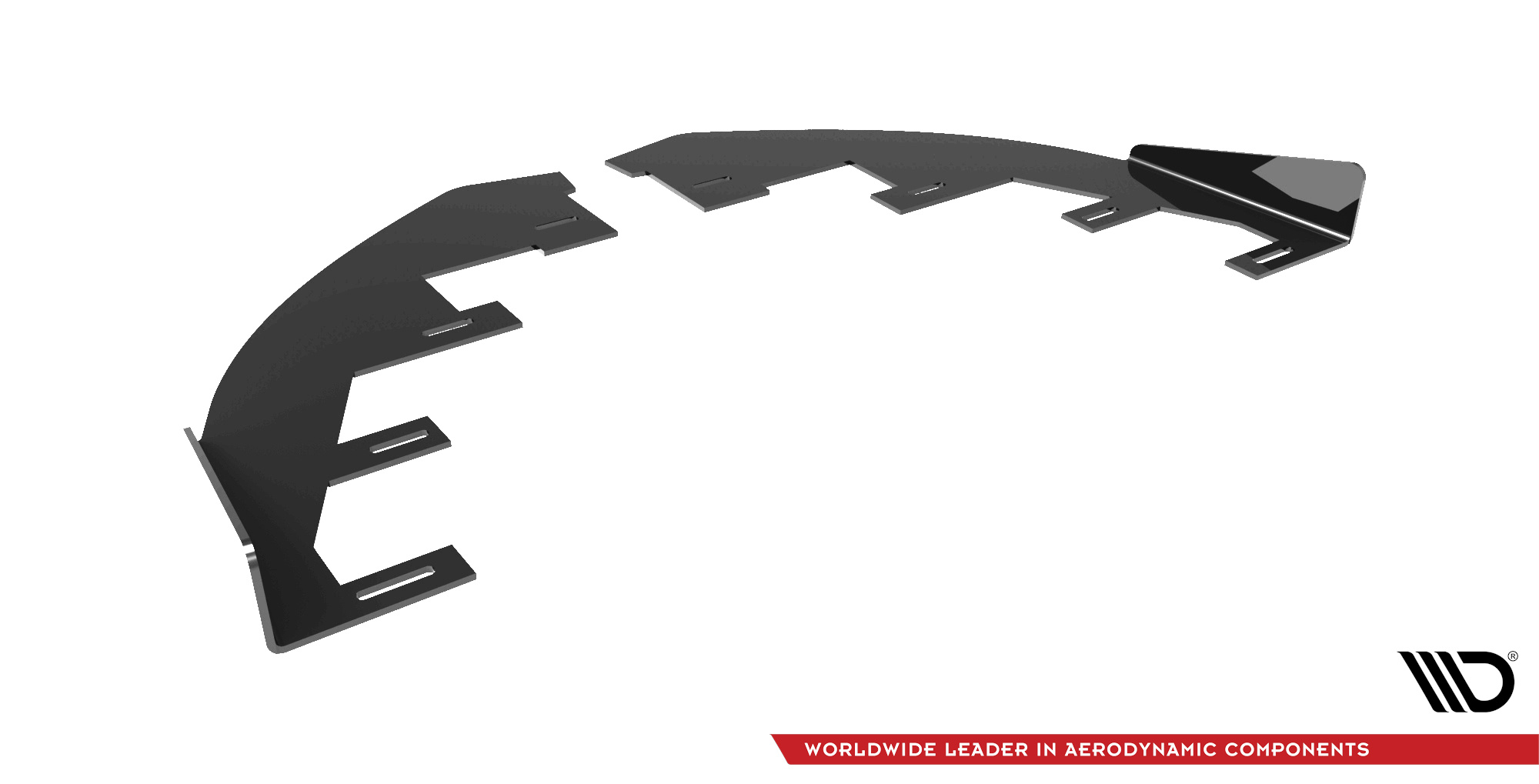 Front Stoßstange Flaps passend für Mazda 3 MPS Mk1 schwarz Hochglanz