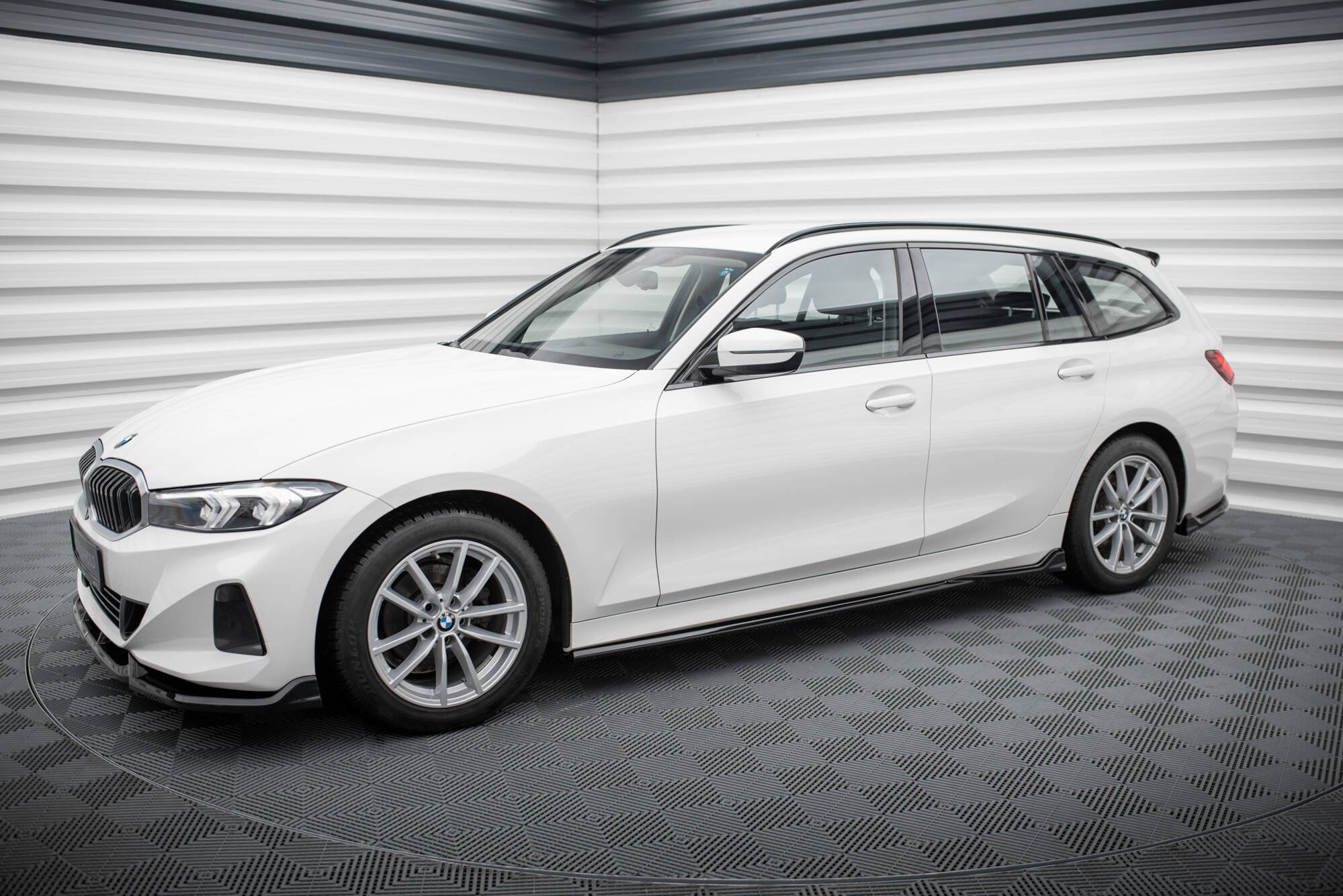 Street+ Seitenschweller Leisten passend für BMW 3er Limousine / Touring G20 / G21 FL schwarz Hochglanz