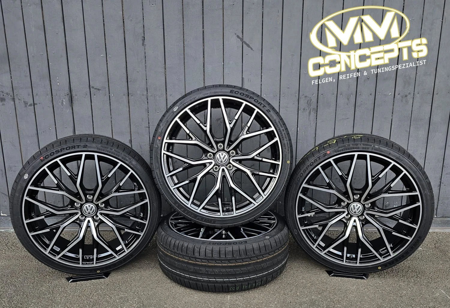 20 Zoll WH37 Alu Felgen für VW Scirocco Passat Arteon T-Roc Troc Tiguan R Line
