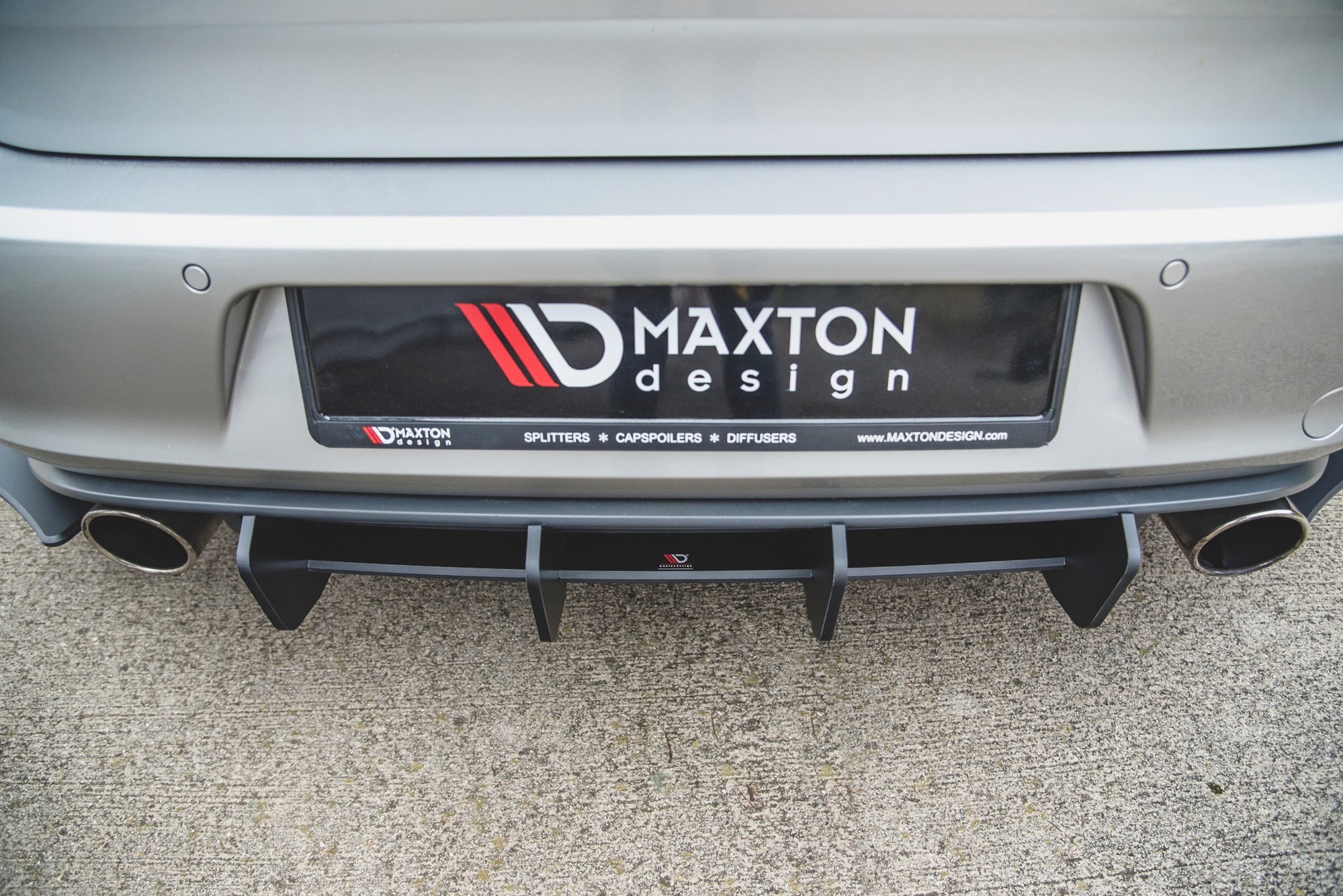 Diffusor Heck Ansatz für Heckschürze V.2 für VW Golf 7 GTI