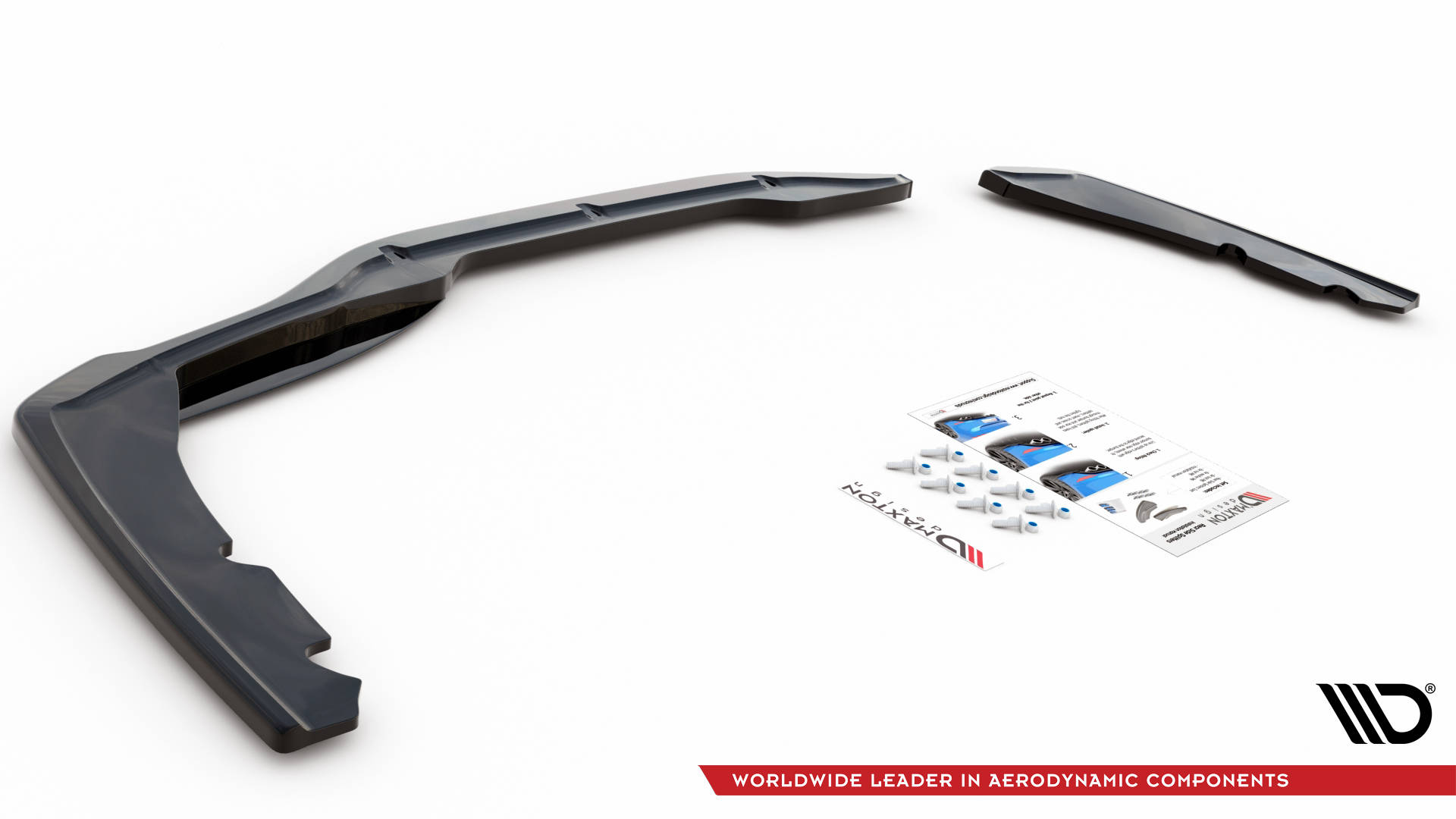 Street+ Heck Ansatz Flaps passend für BMW 2 Gran Coupe M-Paket F44 schwarz Hochglanz