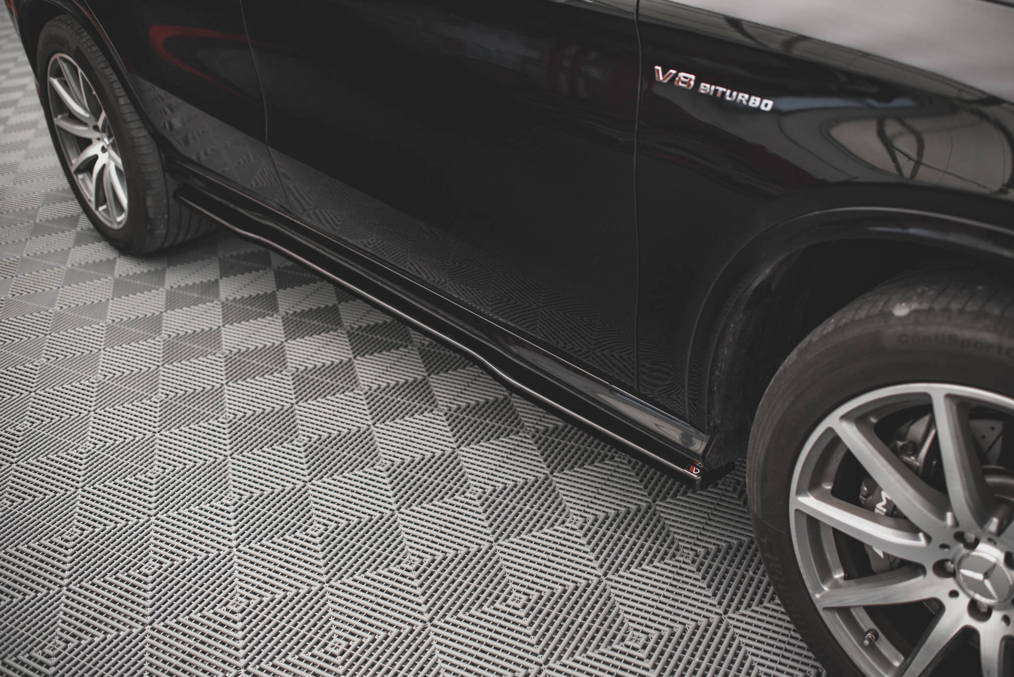 Street+ Seitenschweller Leisten passend für Mercedes GLE Coupe 63 AMG C292 schwarz Hochglanz