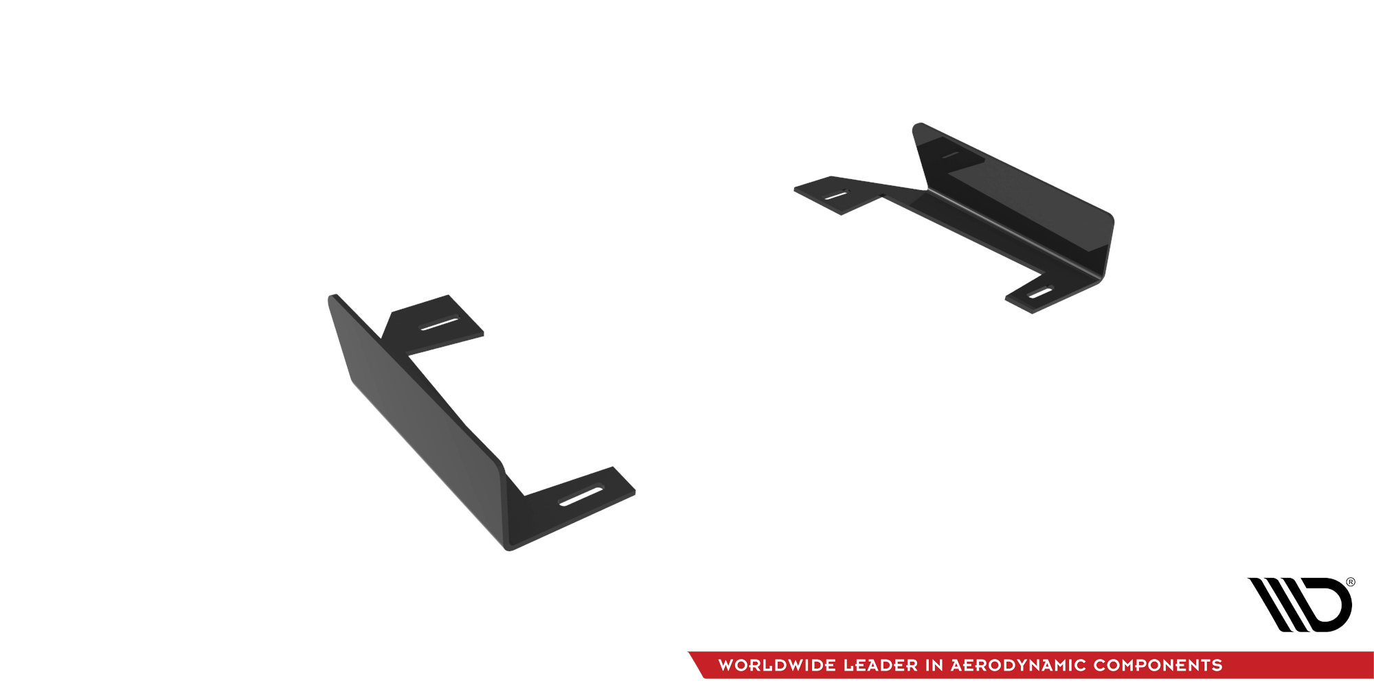 Hintere Seiten Flaps passend für BMW 2 Coupe M-Paket G42 schwarz Hochglanz