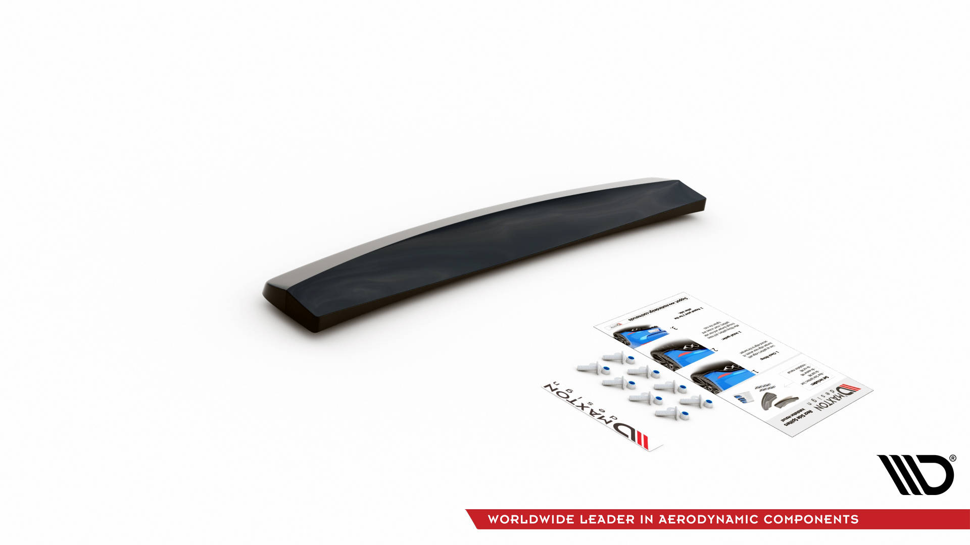 Street+ Mittlerer Diffusor Heck Ansatz passend für Seat Exeo schwarz Hochglanz
