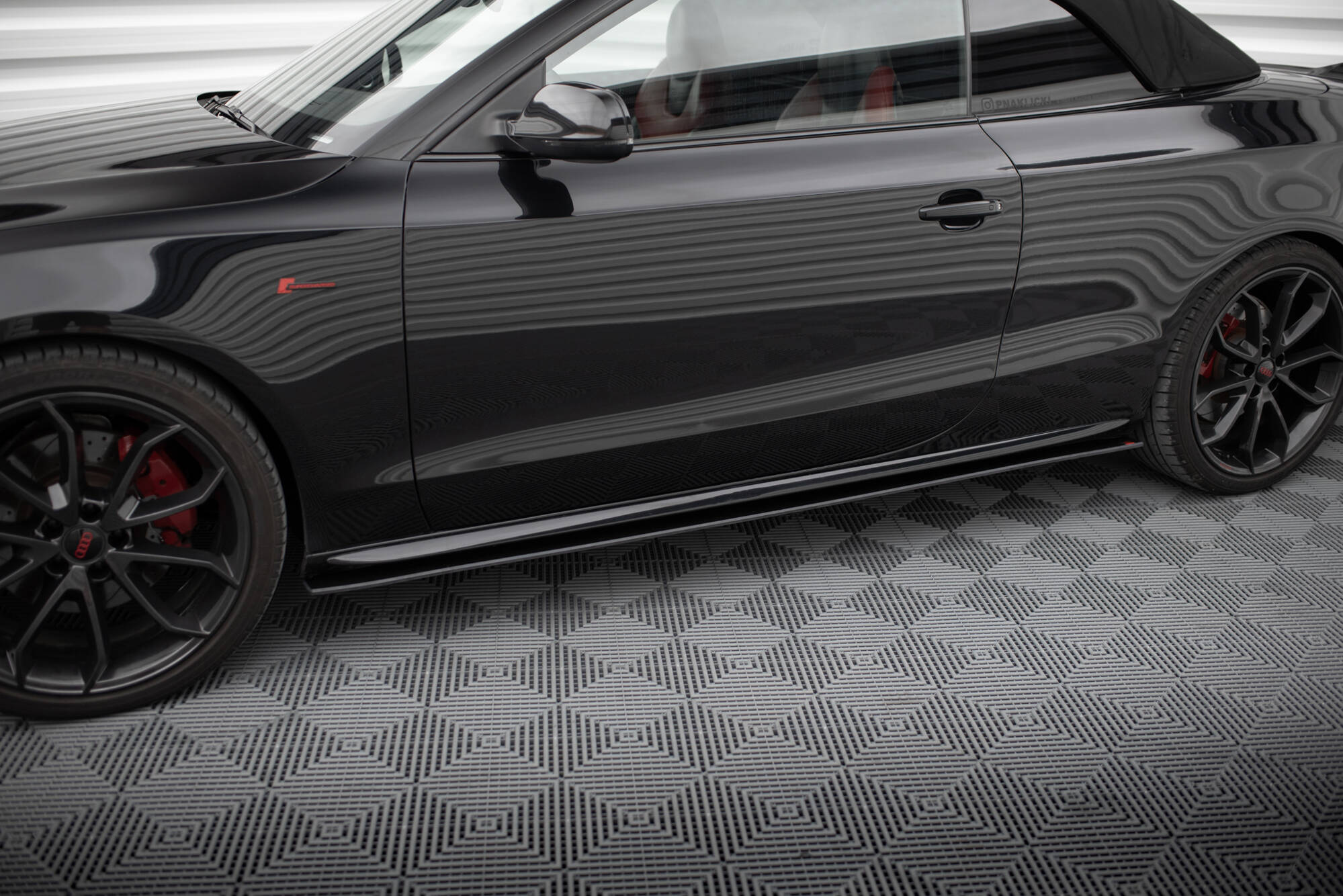 Street Pro Seitenschweller Leisten passend für Audi A5 / A5 S-Line / S5 Coupe / Cabrio 8T / 8T FL