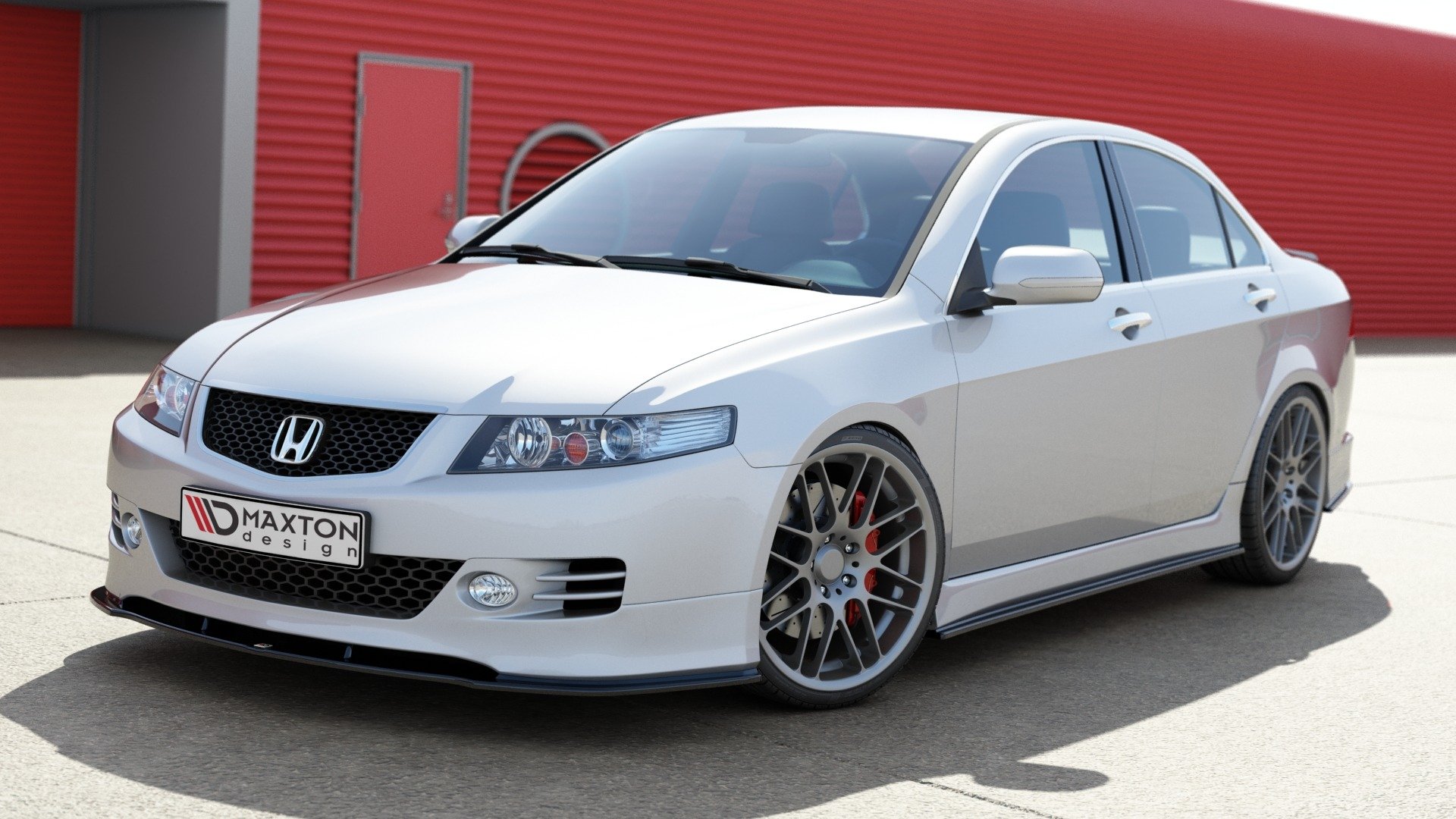 Street+ Spoilerlippe Front Ansatz passend für Honda Accord VII TYPE-S schwarz Hochglanz